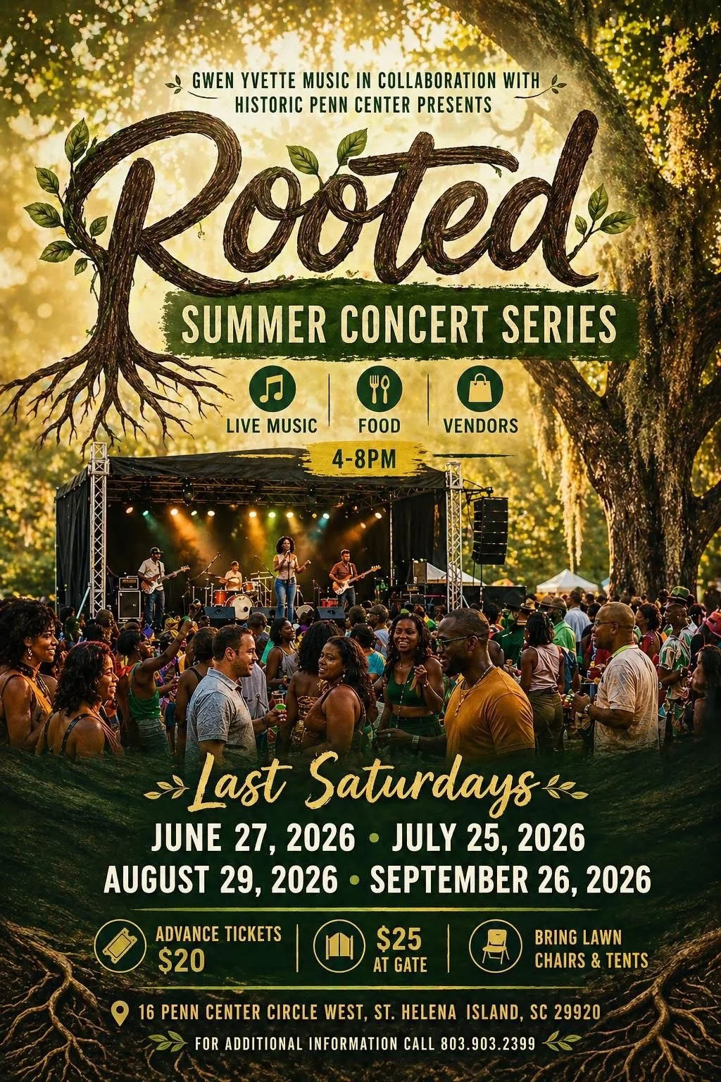 Gwen Yvette Music to Host “Rooted” Summer Concert Series at Penn Center