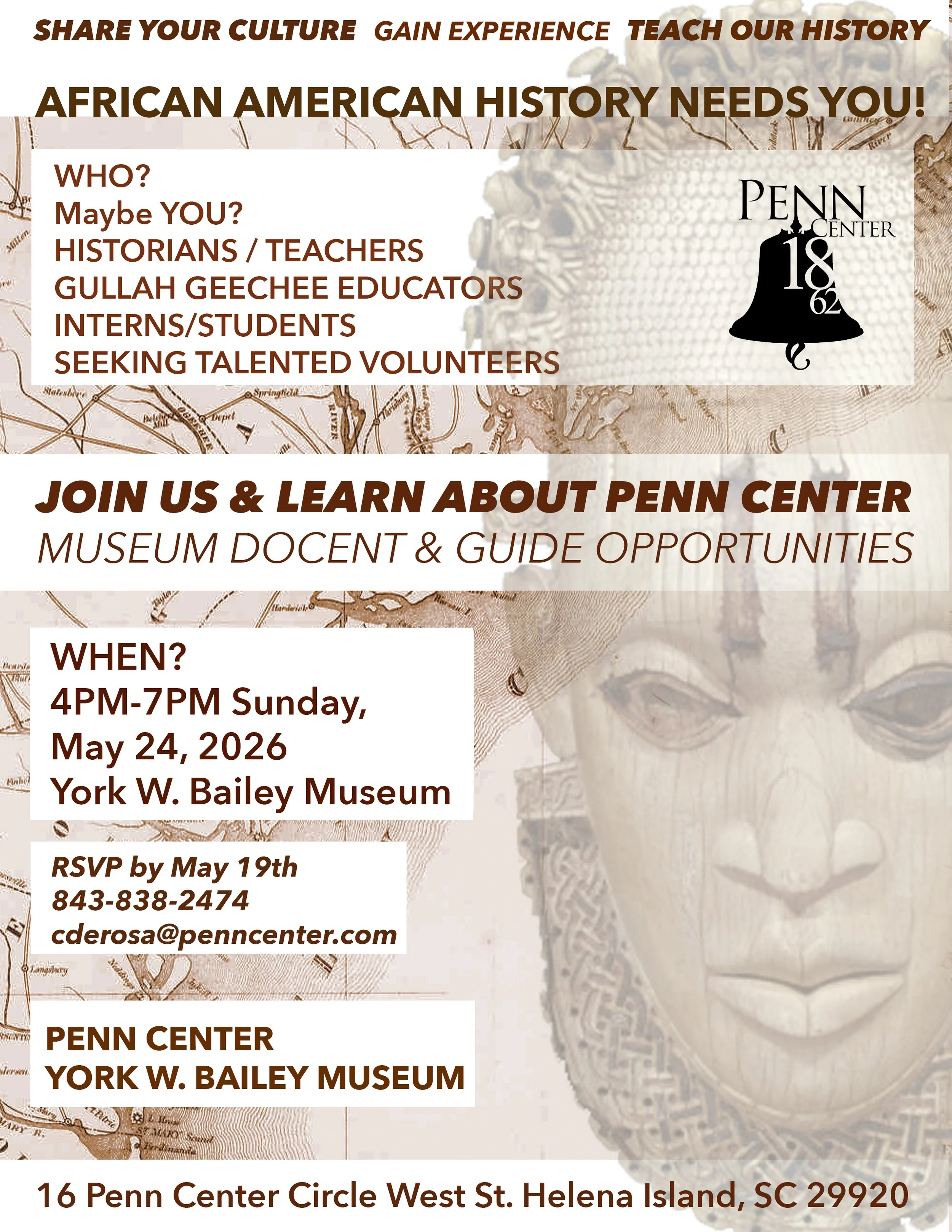 Penn Center is Seeking Volunteer Guides for York W. Bailey Museum