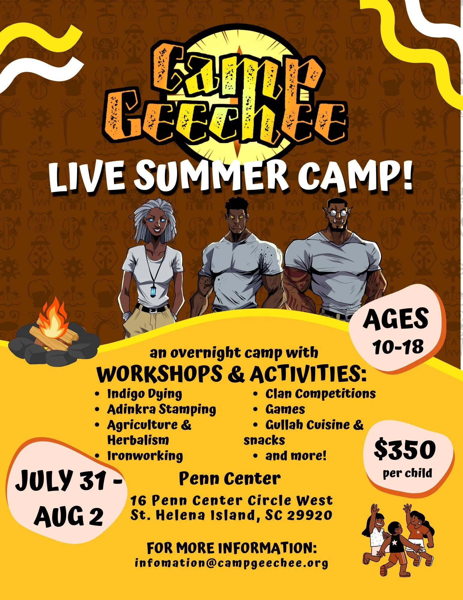 Camp Geechee Hosts Summer Camp at Penn Center