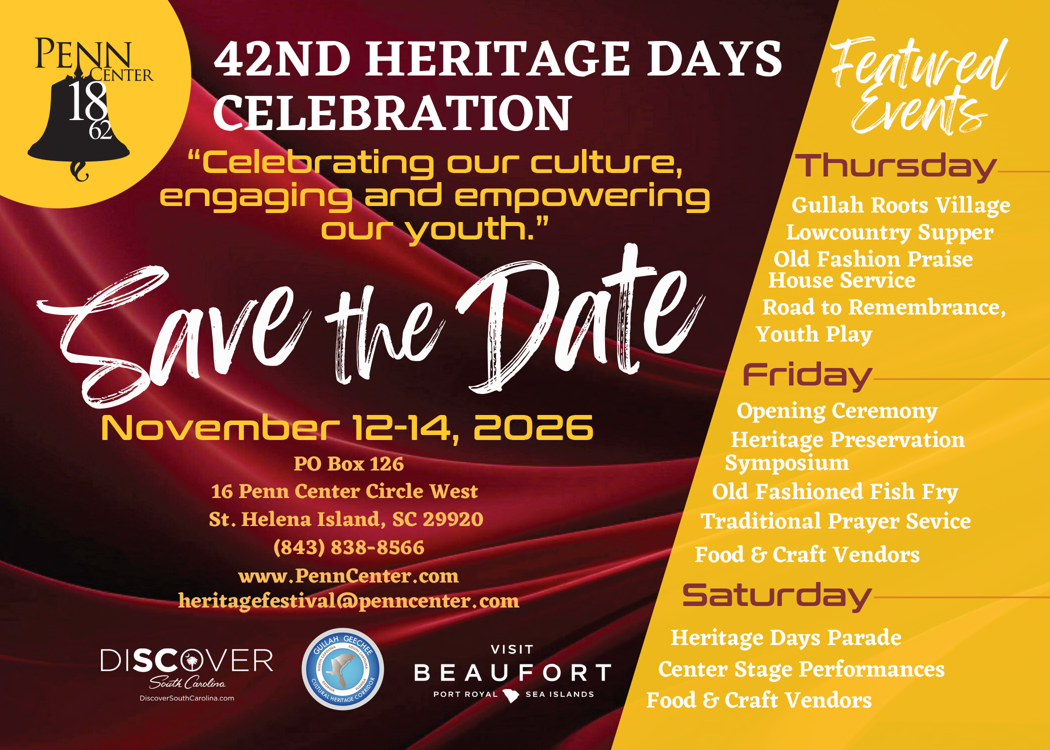 Save the Date: 2026 Heritage Days Celebration 