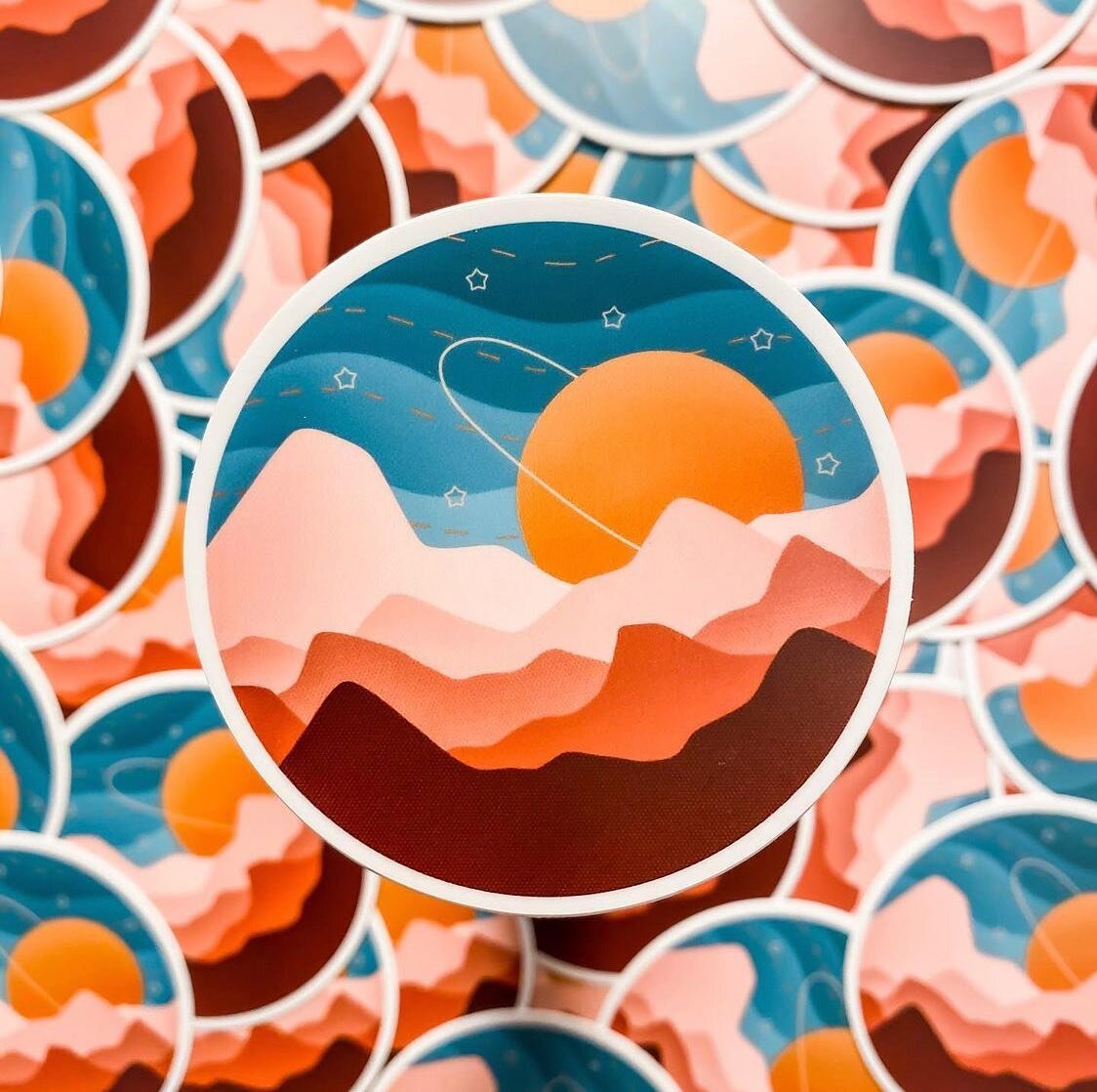 Reposting my very first sticker design! Im thinking of making more fantasy landscape designs like this one! 💗 This is also available in my shop as a pin! 
.
.
.

Tags:
#illustrationartist #graphicdesign #cuteart #aesthetics #feministart #collab #ets