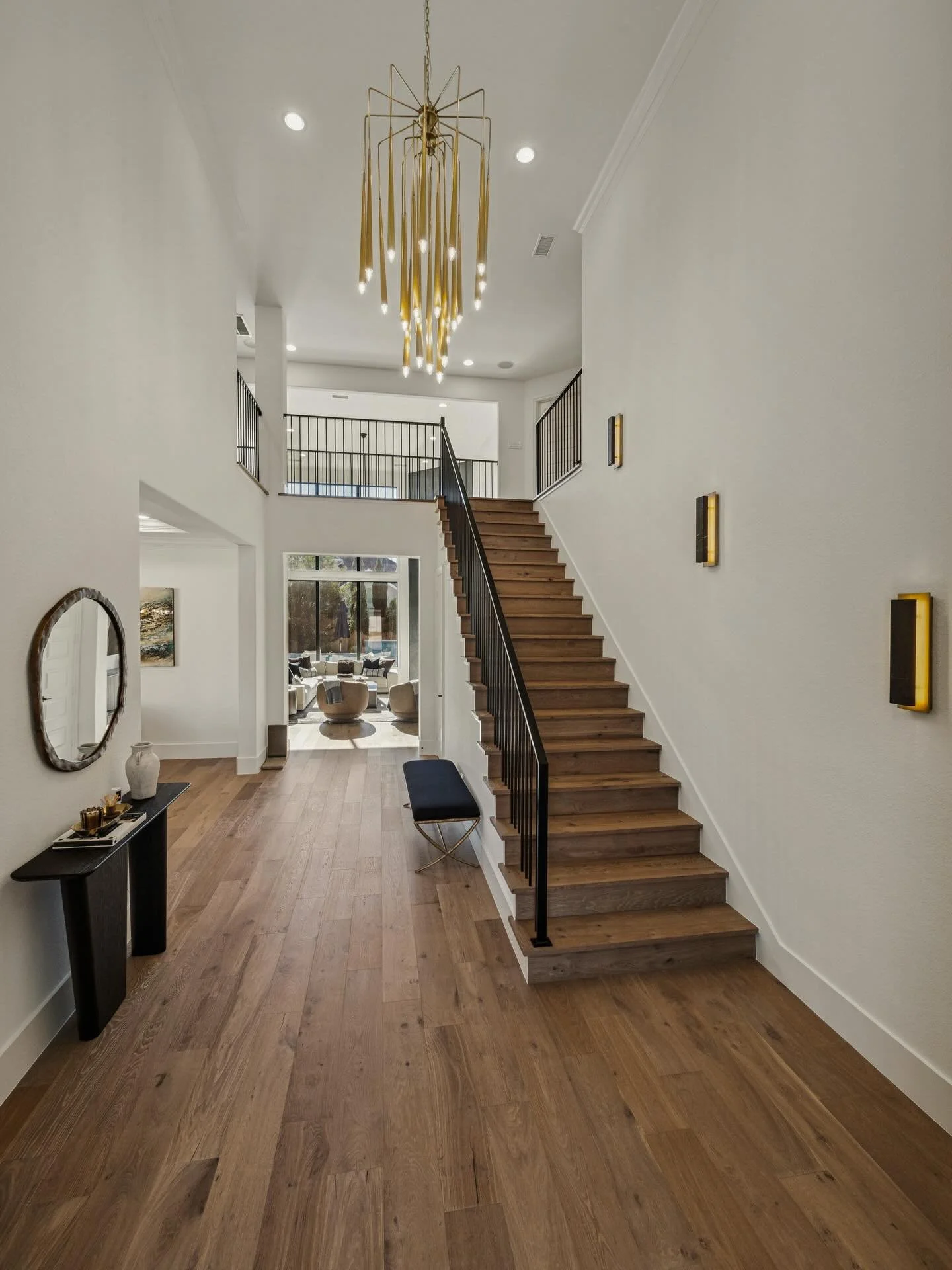 This remodel was all kinds of wow.. starting with this grand entrance. The before and after will leave you asking, &ldquo;wait, is this the same space?&rdquo; 
Yes, yes it is. 

#hnsinteriors #remodels #remodeling #interiors #interiordesign