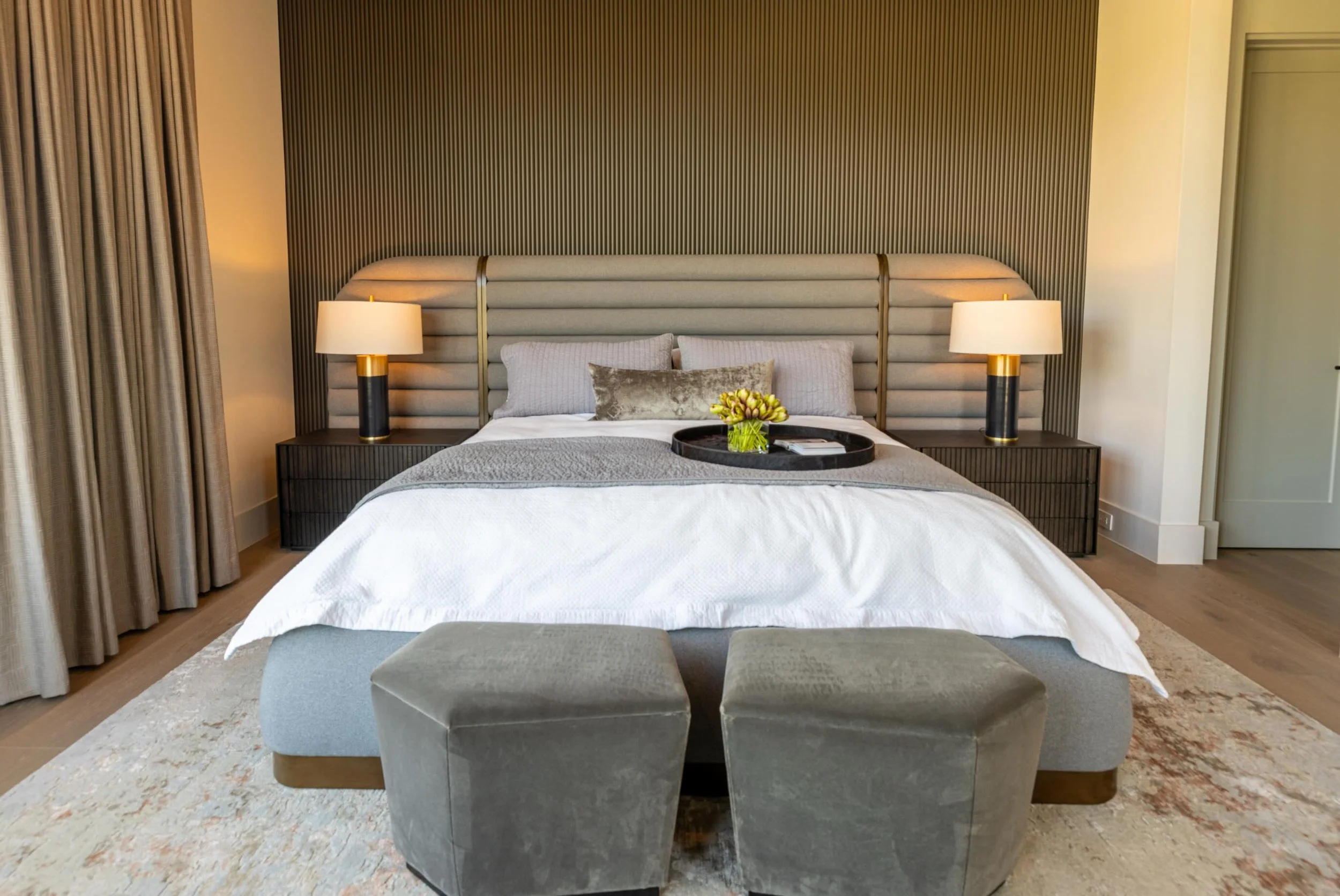 A guest bedroom should feel like a boutique hotel experience&hellip; but personal. 

For this space, we focused on layered textures, calming tones, functional furniture placement, and thoughtful details that make guests feel instantly at home. A well