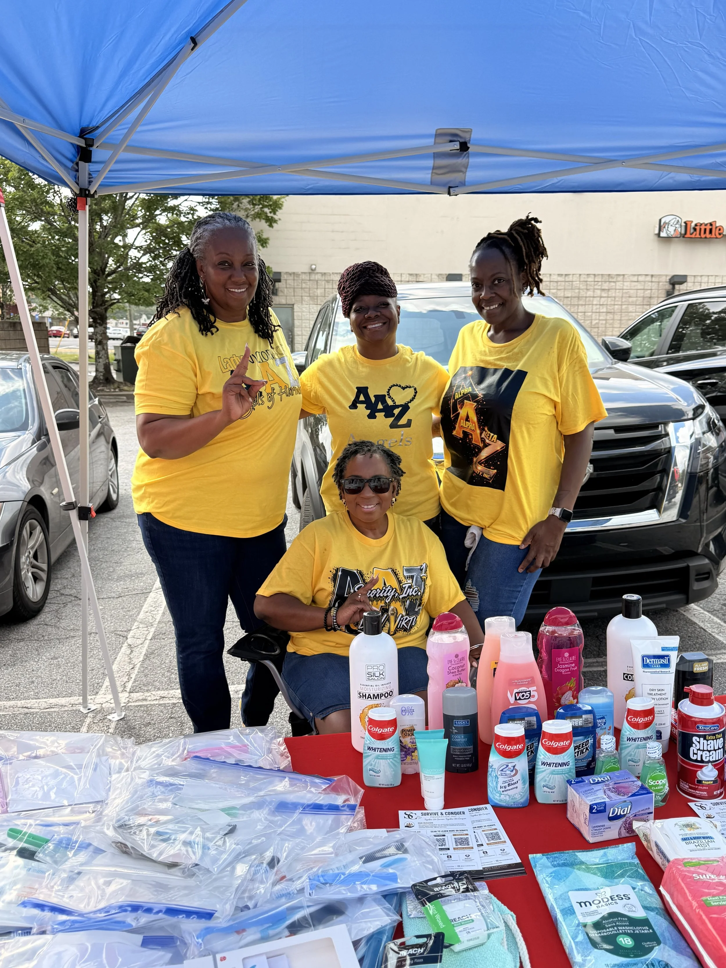 Healing in action: survive and conquerfoundation serves 150 hygiene kits in decatur