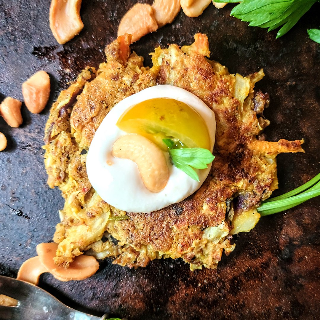 Hummus Vegetable Fritters