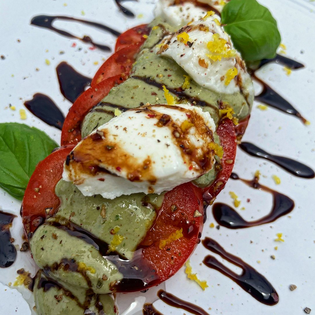 Roma Tomatoes with Pesto
