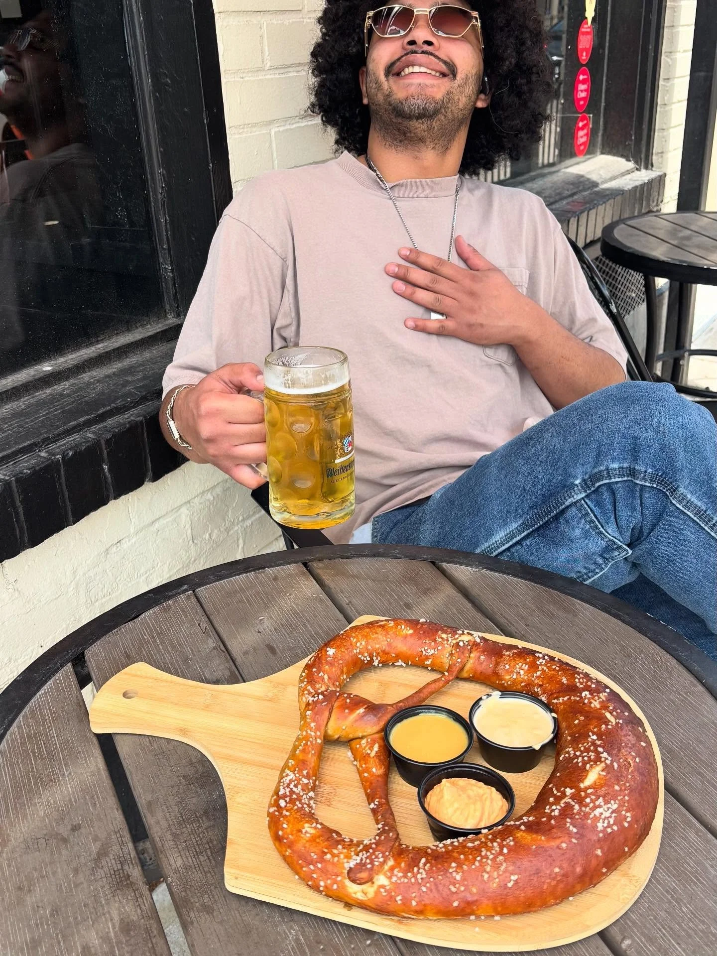 Patio season is here and we are loving it! Our patio is perfect for anything from a cold beer during Happy Hour to a glass of wine with a charcuterie board! We have room for larger groups to sit down and provide full service dinner as well! Make sure