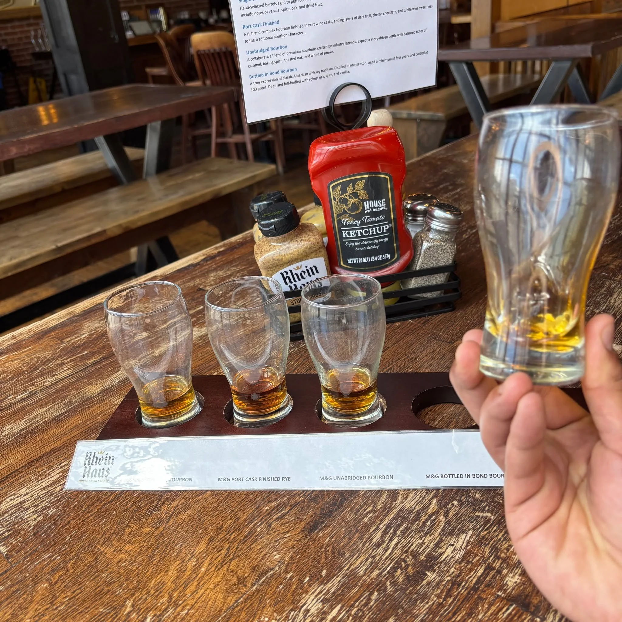 Is this the DIA? Well it's not, but we have so many flights you'd think it was! We've recently added a rotating whiskey flight to our menu to go along with our beer and dart flights! The distillery we are currently working with is @milamandgreenewhis