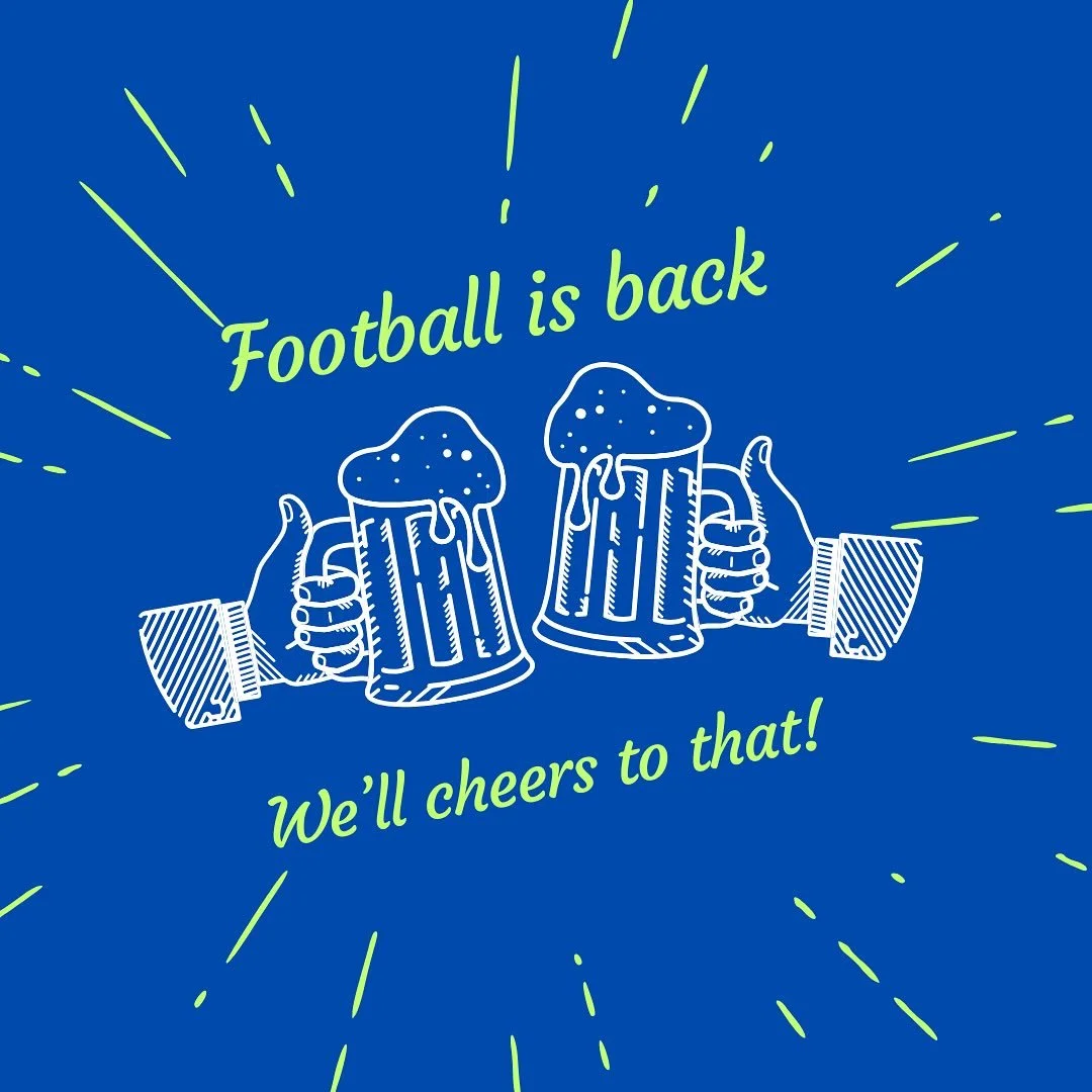Football is here and we are ready!! Tonight kicks off a full weekend of Preseason football to gear us up for the regular season!  Come on in tonight to watch some football with a big beer in your hand, we know you miss the feeling!😌 🍻