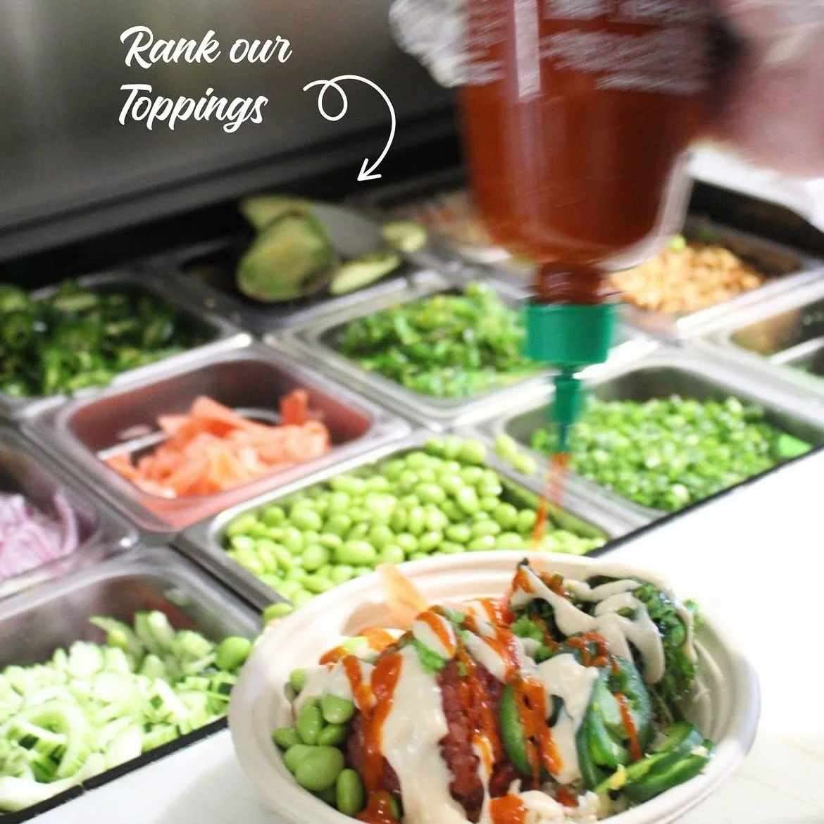 Are we the drama? 🤔 Idk&hellip; but let&rsquo;s stir some up on this cloudy Monday!

Rank some of the @theonopoke team&rsquo;s fave toppings:
🍍 Pineapple
🥗 Seaweed salad
🫚 Ginger
🌱 Edamame
🐟 Tobiko

Which one&rsquo;s a 👏 and which one&rsquo;s 