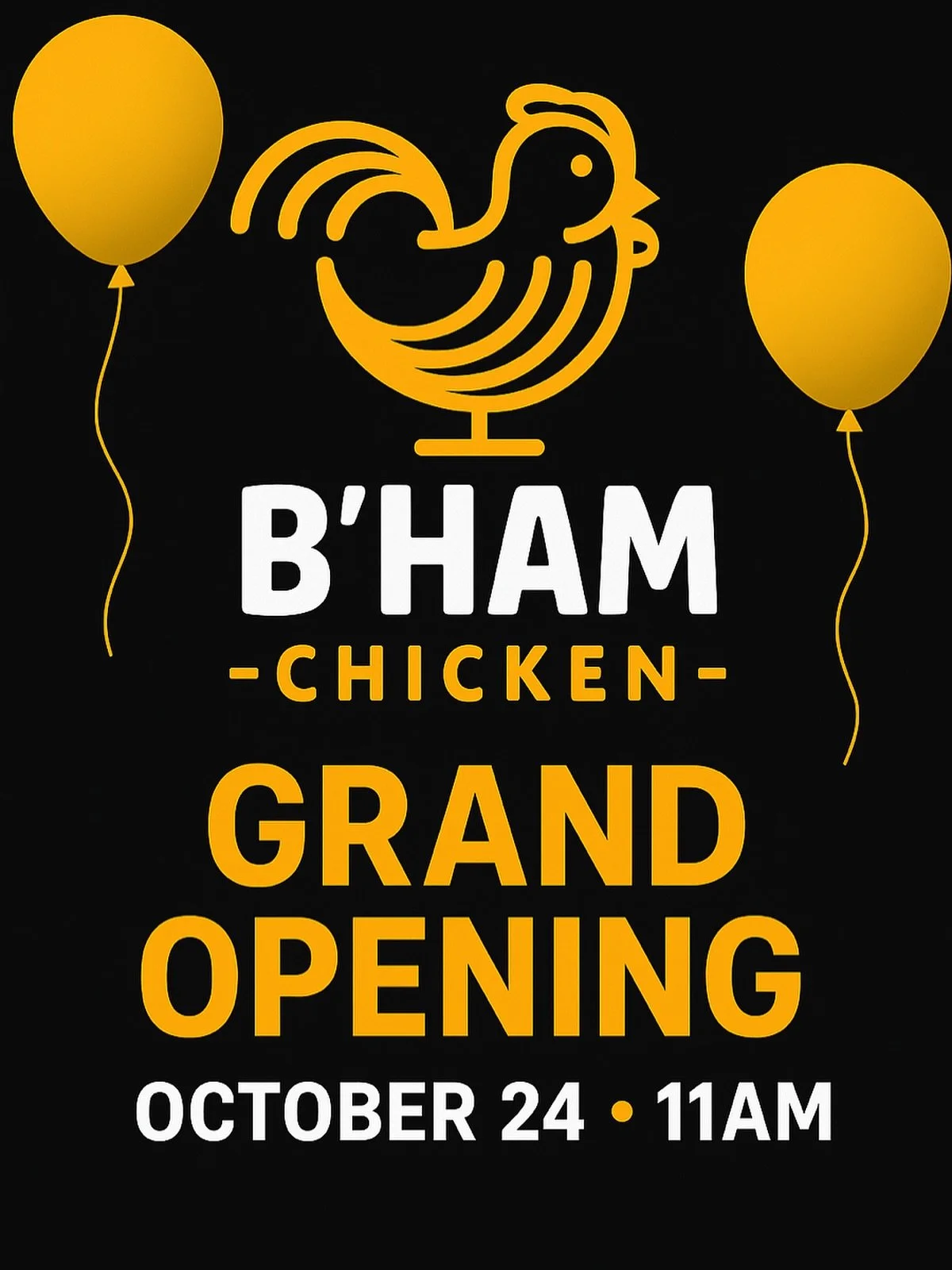New Stall Alert: B&rsquo;Ham Chicken Opens October 24! 

Get ready for crispy, juicy goodness &mdash; B&rsquo;Ham Chicken is joining The Pizitz Food Hall family!

Known for serving up fresh, made-to-order favorites, B&rsquo;Ham Chicken brings hand-br