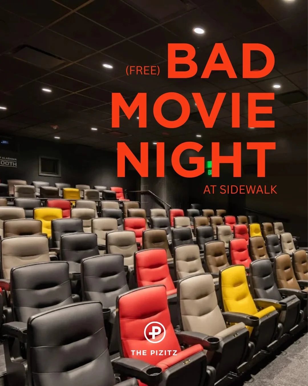 Bad movies. Good vibes. Zero dollars. 🍿🎬
Join us for FREE Bad Movie Night at Sidewalk Cinema inside The Pizitz, where the films are..bad.. but the fun is guaranteed. Grab a drink from the bar, load up on concessions, and enjoy a night that doesn&rs