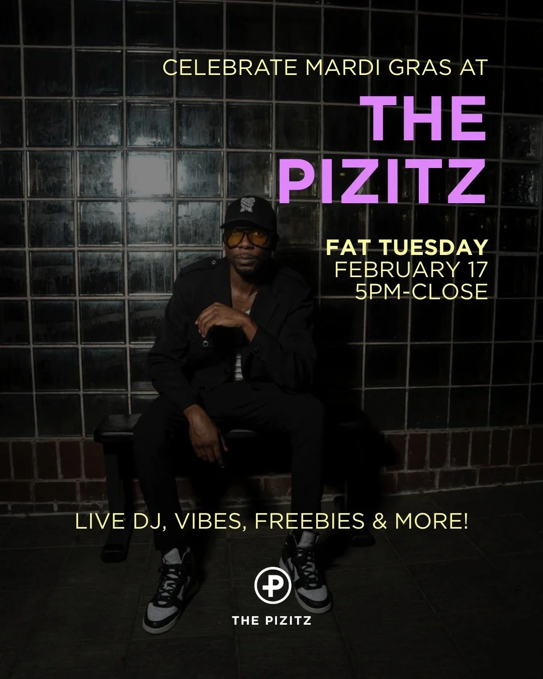 Let's get this Mardi started! 🎉 Fat Tuesday is coming soon, and we want YOU to celebrate with US at The Pizitz! Come out for dinner, drinks, live DJ, freebies, and all the good vibes. 🎧

Our daily happy hour is from 3pm-6pm, but the party will star