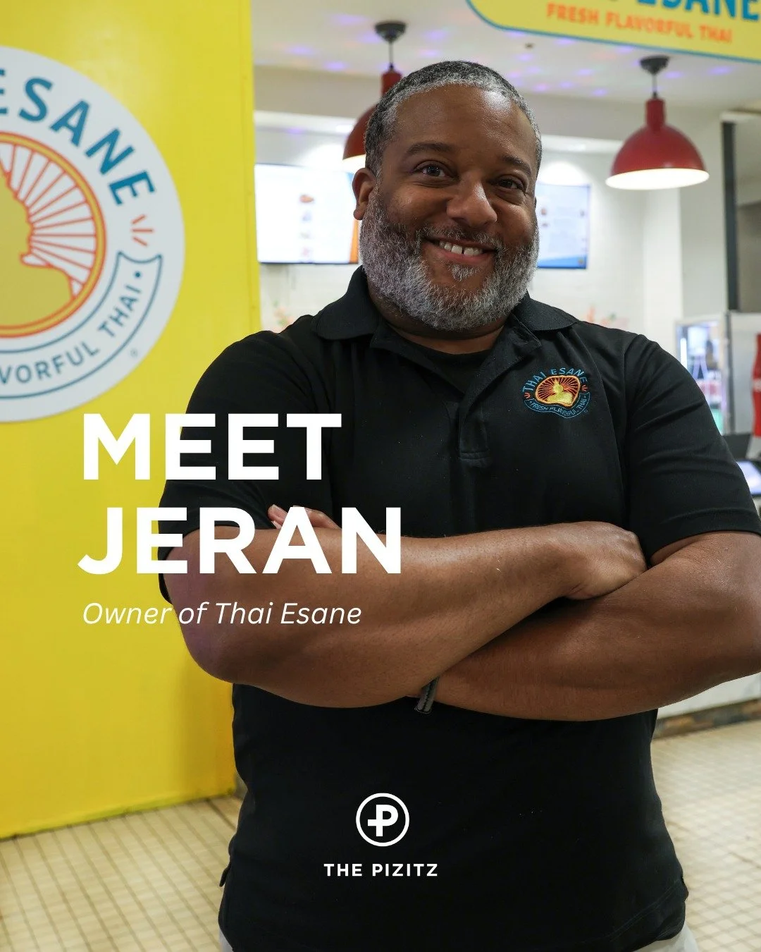 Meet Jeran Williams, owner of Thai Esane! If you've been to The Pizitz, you've probably seen the line at Thai Esane. Not only does he serve the best Thai food in Birmingham, but his friendly personality and excellent staff keep customers coming back 