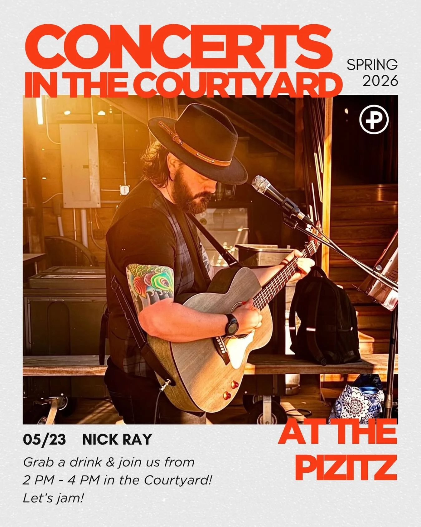 Come to the courtyard this Saturday because Nick Ray (@nickraymusic ) is coming to the courtyard! 

Live music, good vibes, and food and drink specials!

$4 Beers
$8 Margaritas
Half price appetizers from Thai Esane