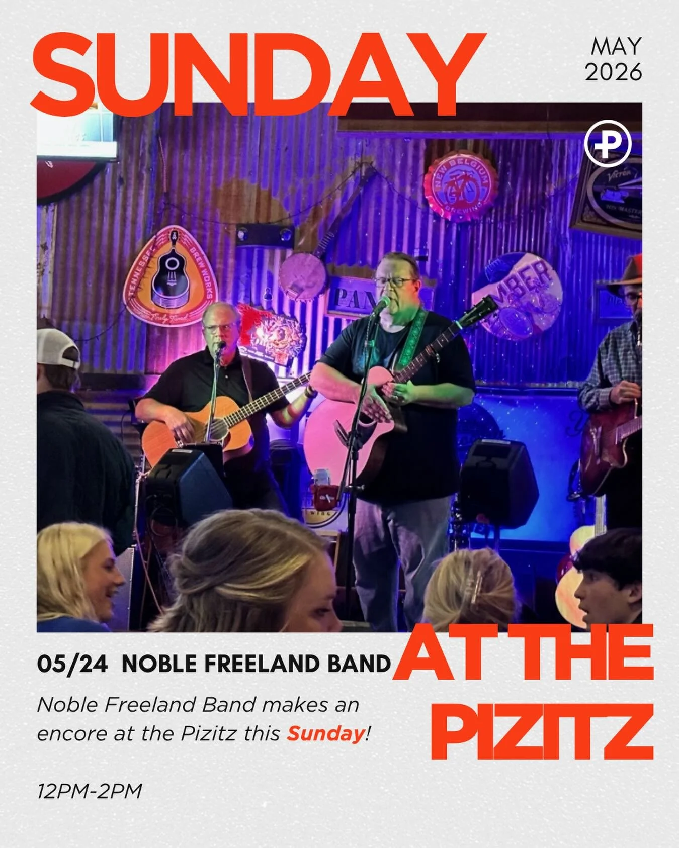 This Sunday, Noble Freeland Band makes their encore appearance!

Come on downtown this Sunday and enjoy some good courtyard vibes!