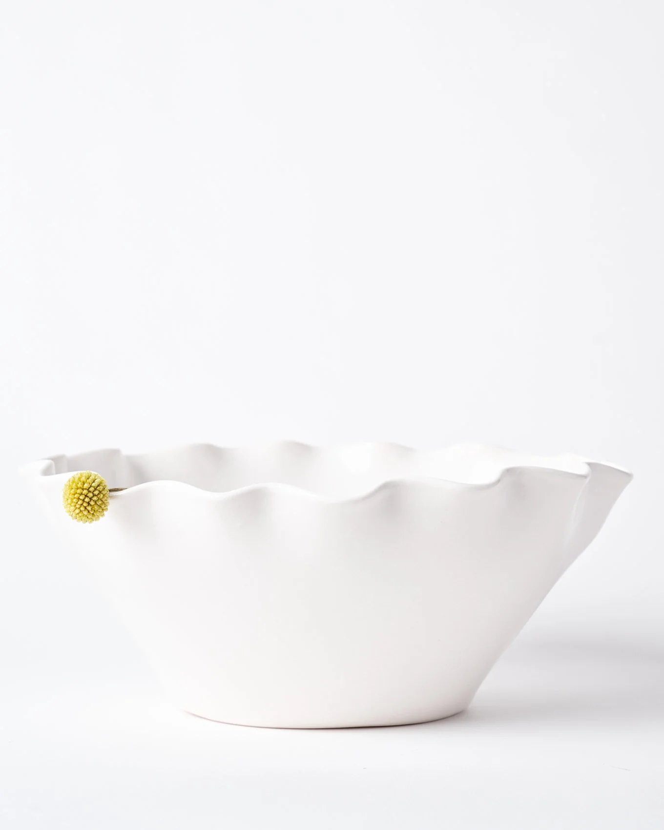 Scallop Edge Serving Bowl