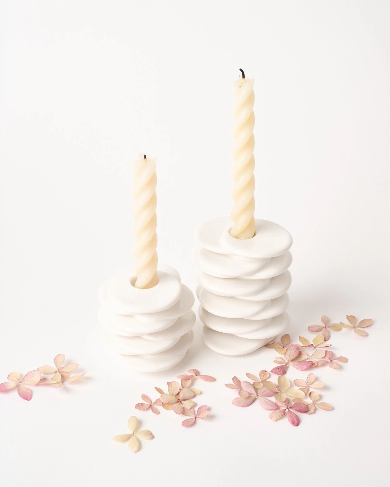 Stacking Stones Candlestick Holders