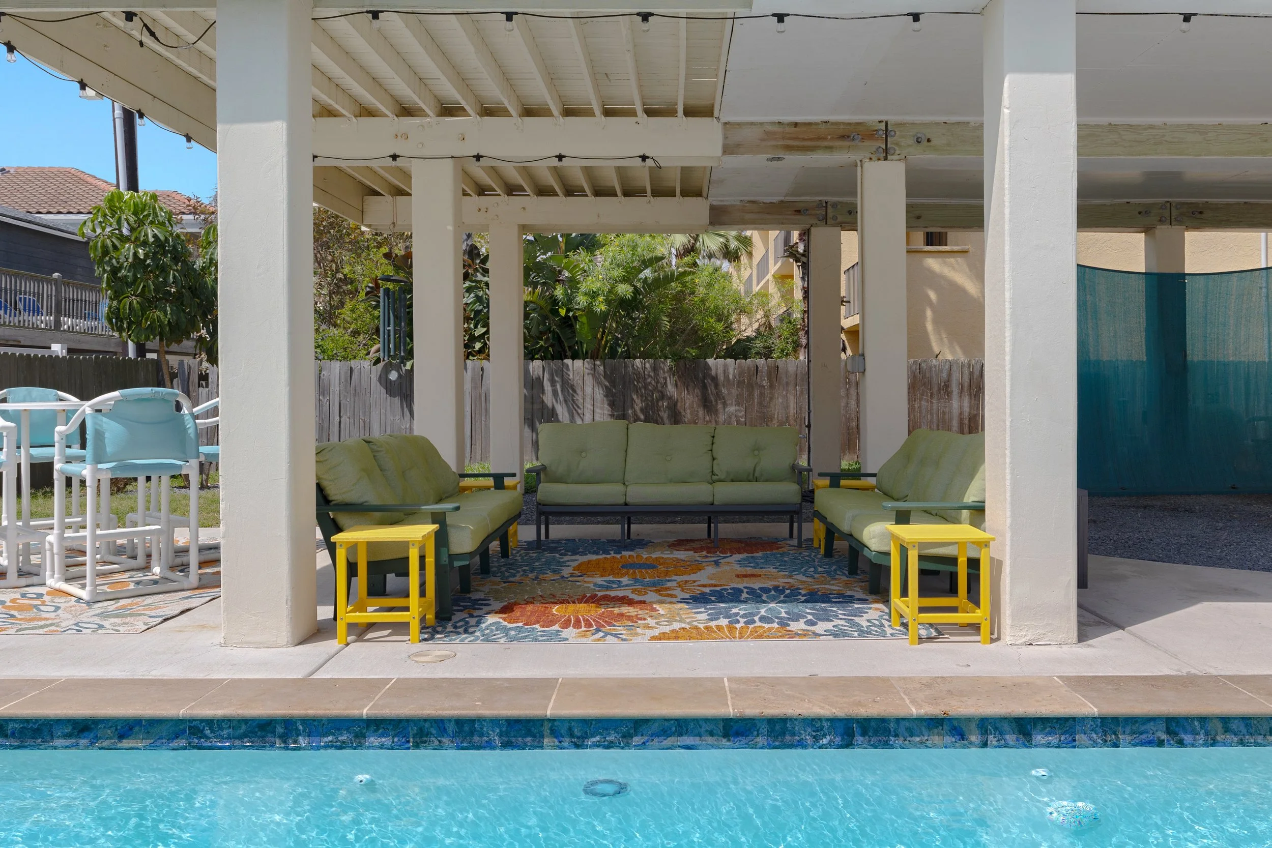 Covered seating area