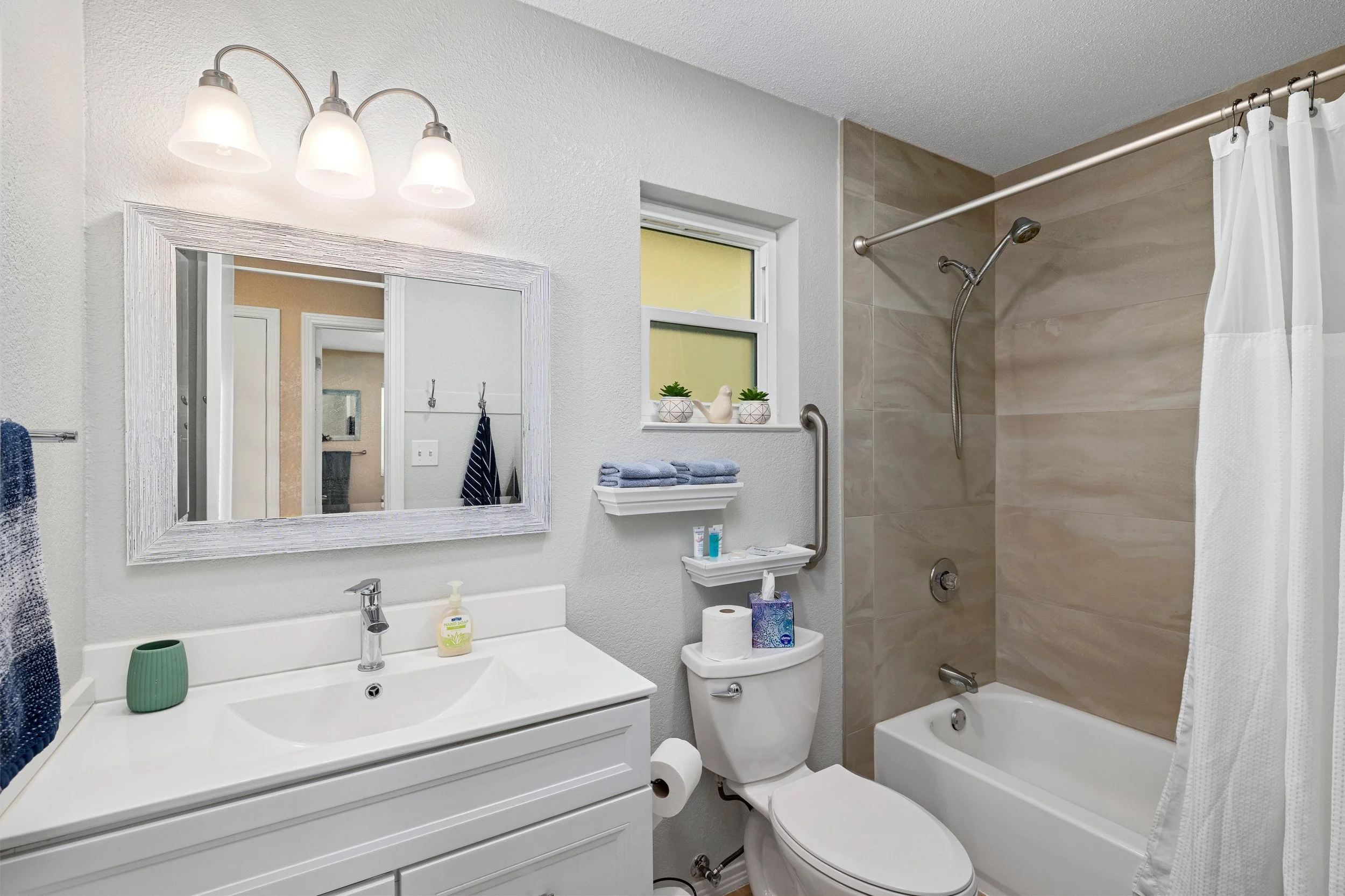 Hallway a bathroom Newly remodeled 