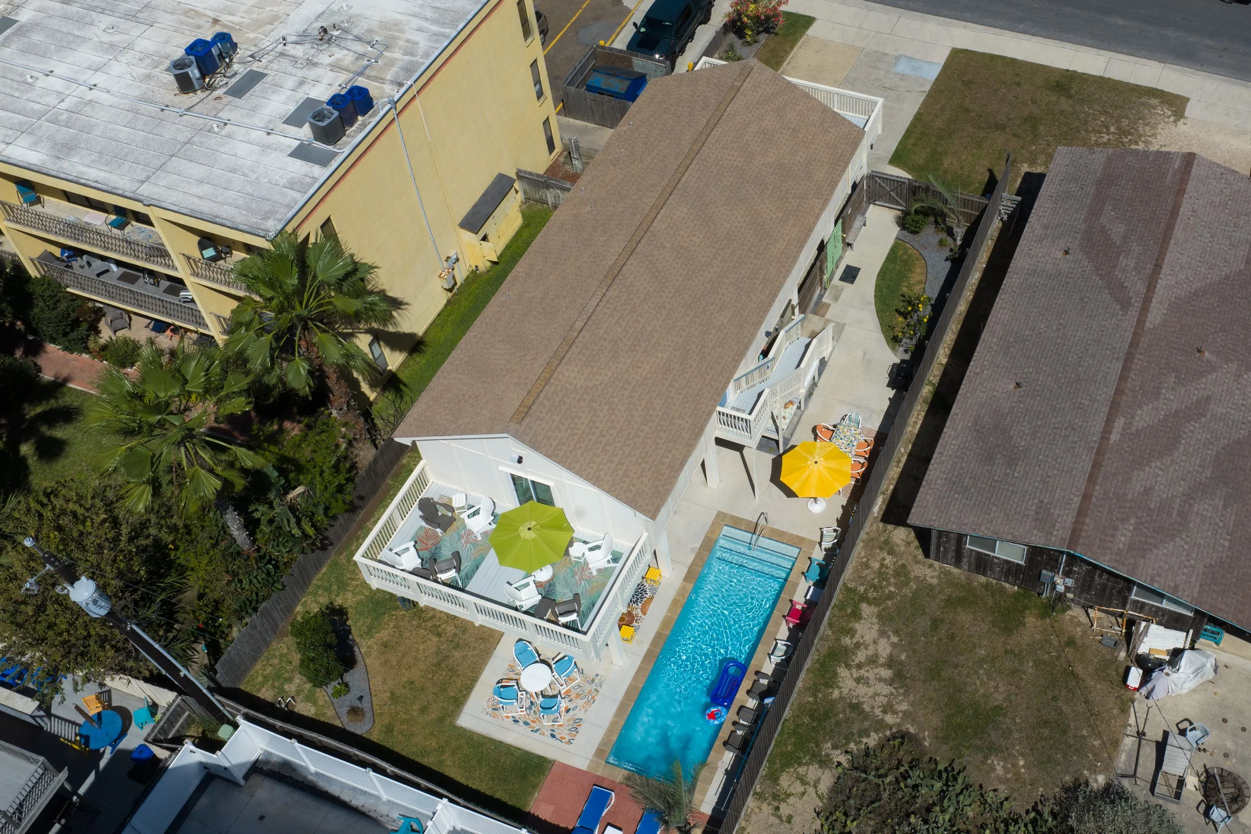 Drone shot of house 