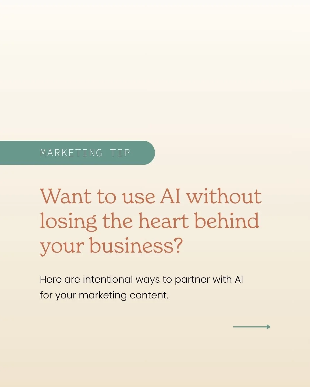 Whether you love it or hate it, AI is here to stay. Here are a few ways I recommend using AI with intention for your marketing so you don't lose your unique voice and point of view. 

Where are you on the spectrum of using AI in your business? Are yo