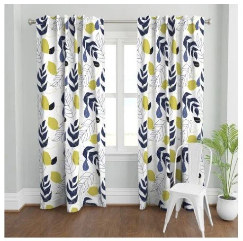 Blue Lemons curtains and more available on my Spoonflower shop