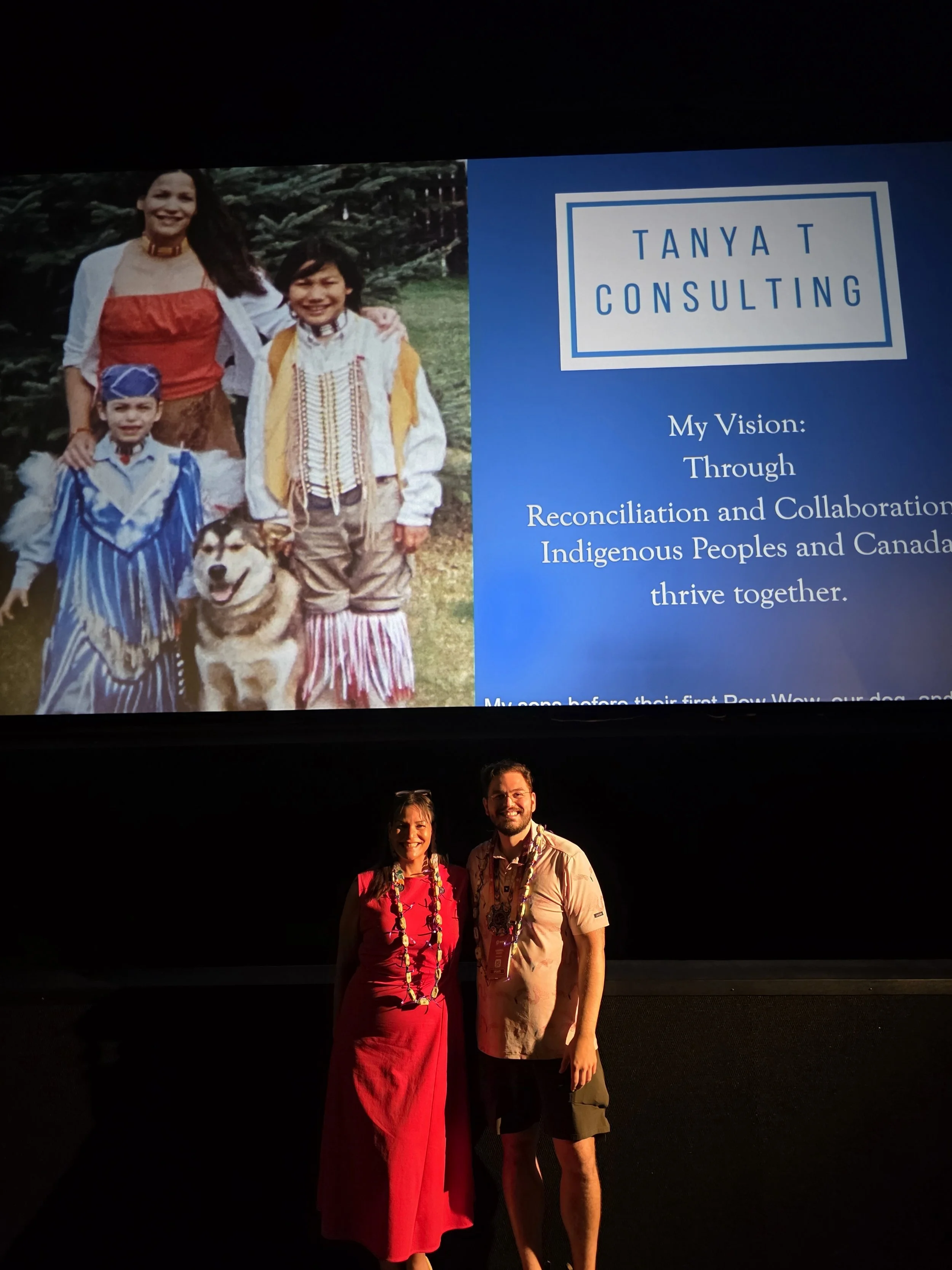 Presenting on the World Stage with my Son