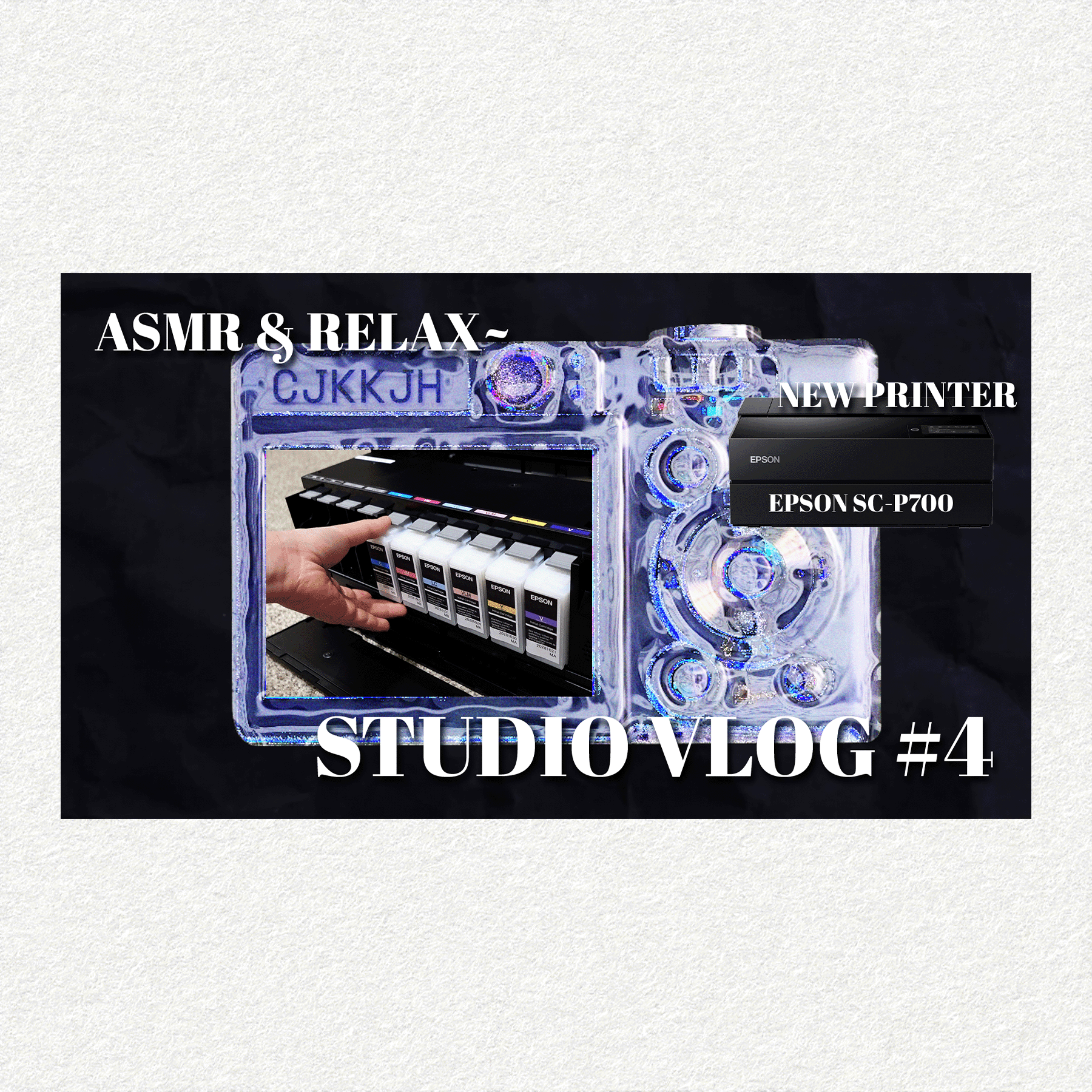 ✷ STUDIO VLOG #4 ✷ I got a new printer and... I love it~~~ 💙🖨️📸💎 | Printer ASMR | Quiet Vlog