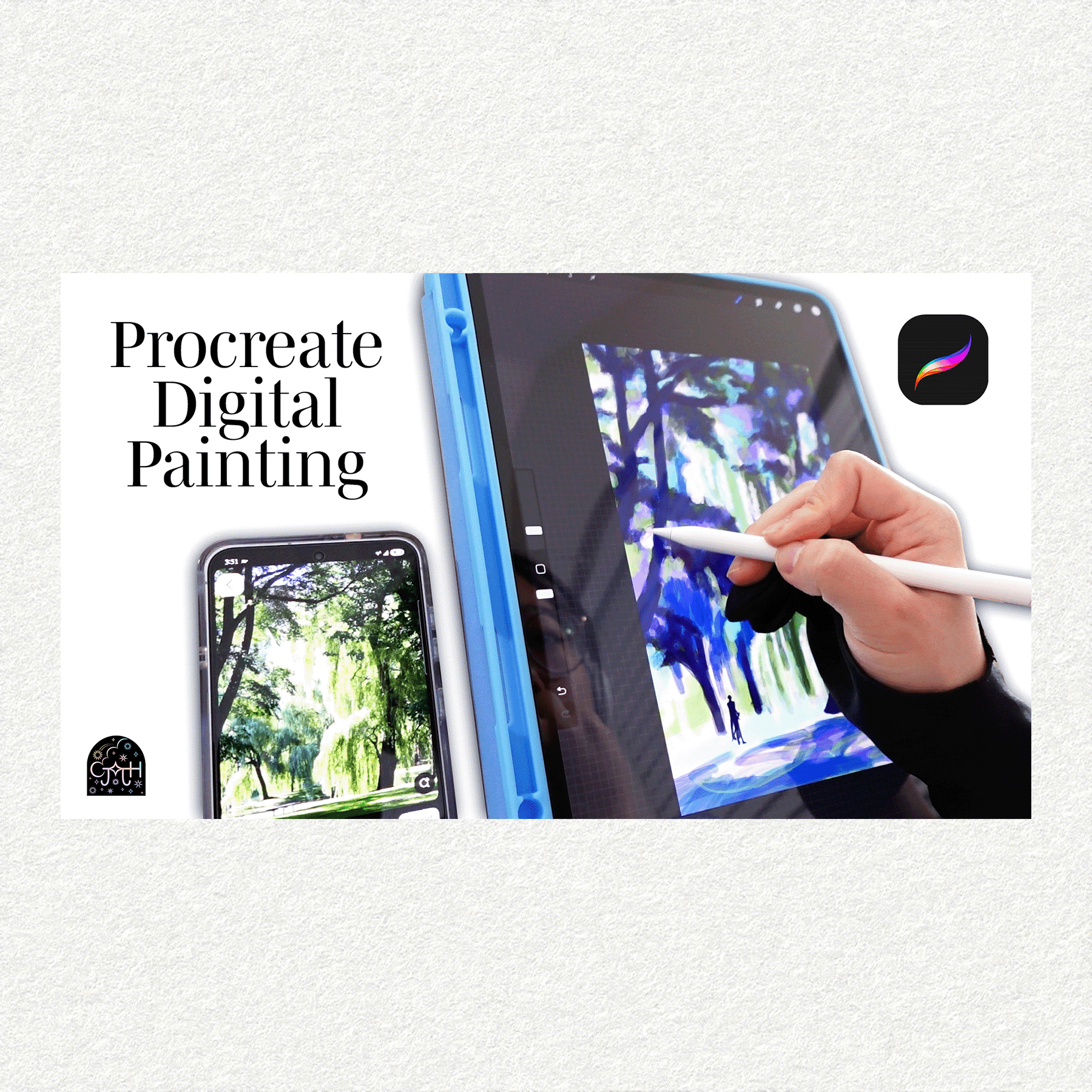 Draw with me on the iPad~🌌✨😶‍🌫️ | Procreate Art 📱✏️ | Artist Life Update 📝🎨🗃️ | CJKKJH