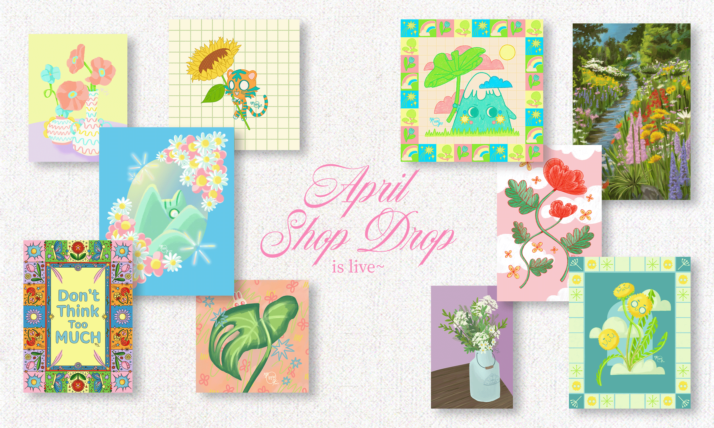 Cute and Calm Spring Digital Art. These cute artwork will be available as art prints on April 18th at 4:26 AM.