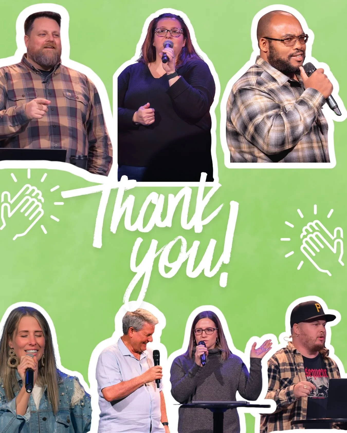 October is Pastor Appreciation Month, and we are beyond grateful for the leaders who pray, teach, serve, and love this church so well. 💚 This Sunday we will have baskets out for each pastor to drop cards in!