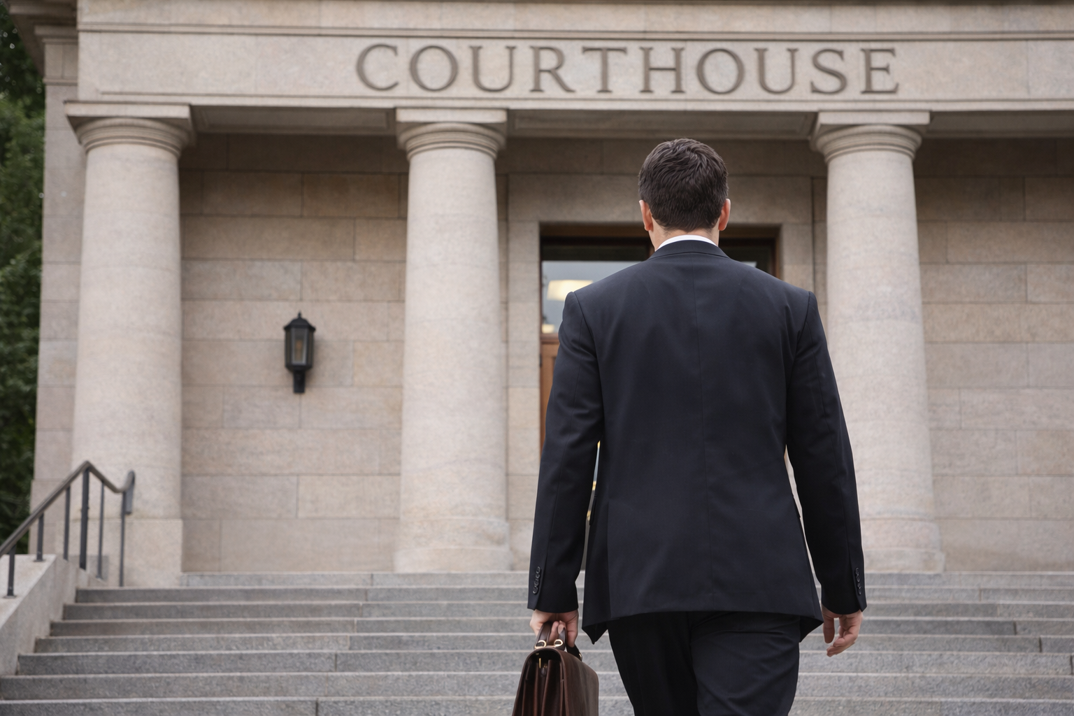 Person walking toward a courthouse with paperwork after a DUI arrest in Colorado.