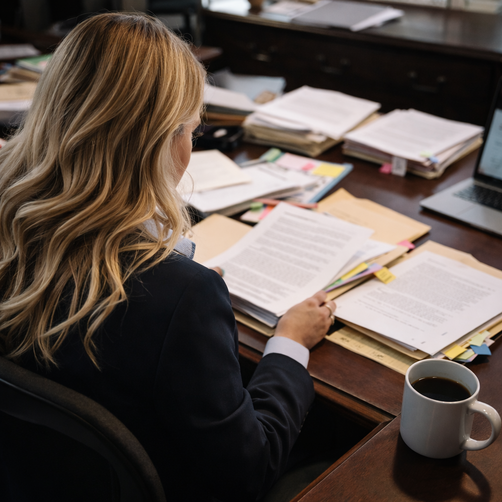 Attorney reviewing civil protection order dismissal documents in Durango, Colorado — NewbergerKing & Associates