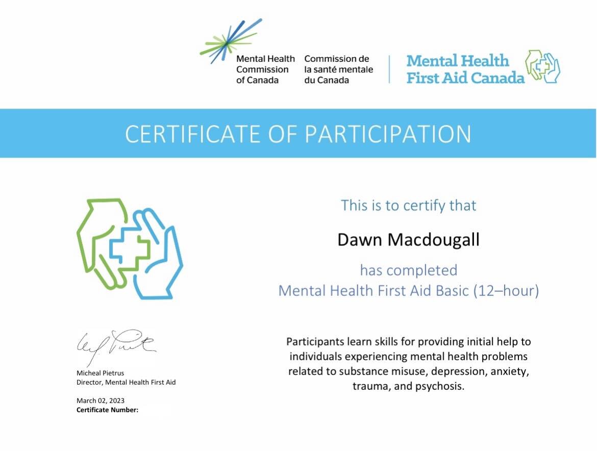So this arrived yesterday! Yes it&rsquo;s official, (I blocked out my certificate # on purpose). 

Since December 31, 2023 I have completed some bucket list Professional Development;

&bull;Reconciliation and Indigenous Awareness in the Workplace fro