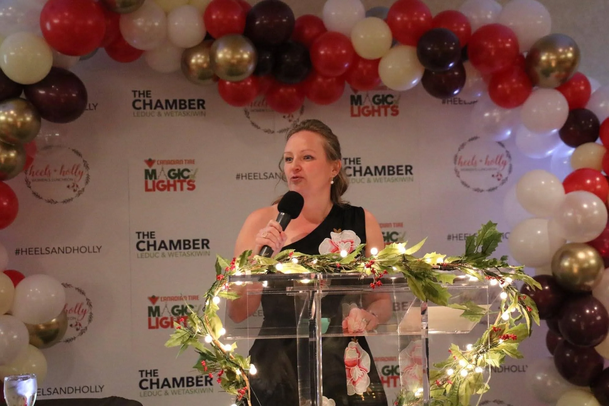 Speaking at the Heals & Holly Chamber Luncheon Dec. 2019