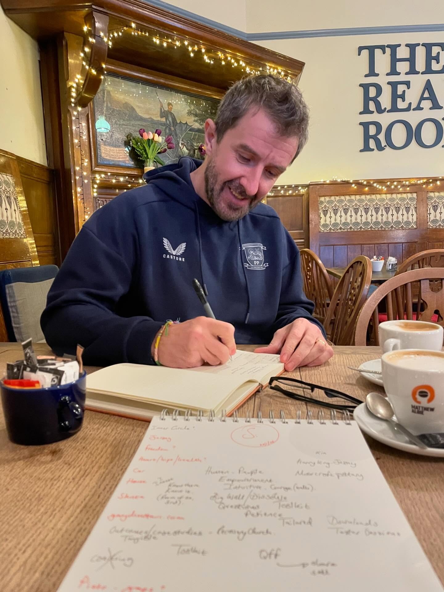 Hey - it&rsquo;s me who asks the questions!

Unusual for me to be asked the questions this afternoon. 

A Brand Workshop with @sicocreative 
I need a makeover. Yeah yeah, business and dress sense I know.

I&rsquo;ve known Si for years and I recommend