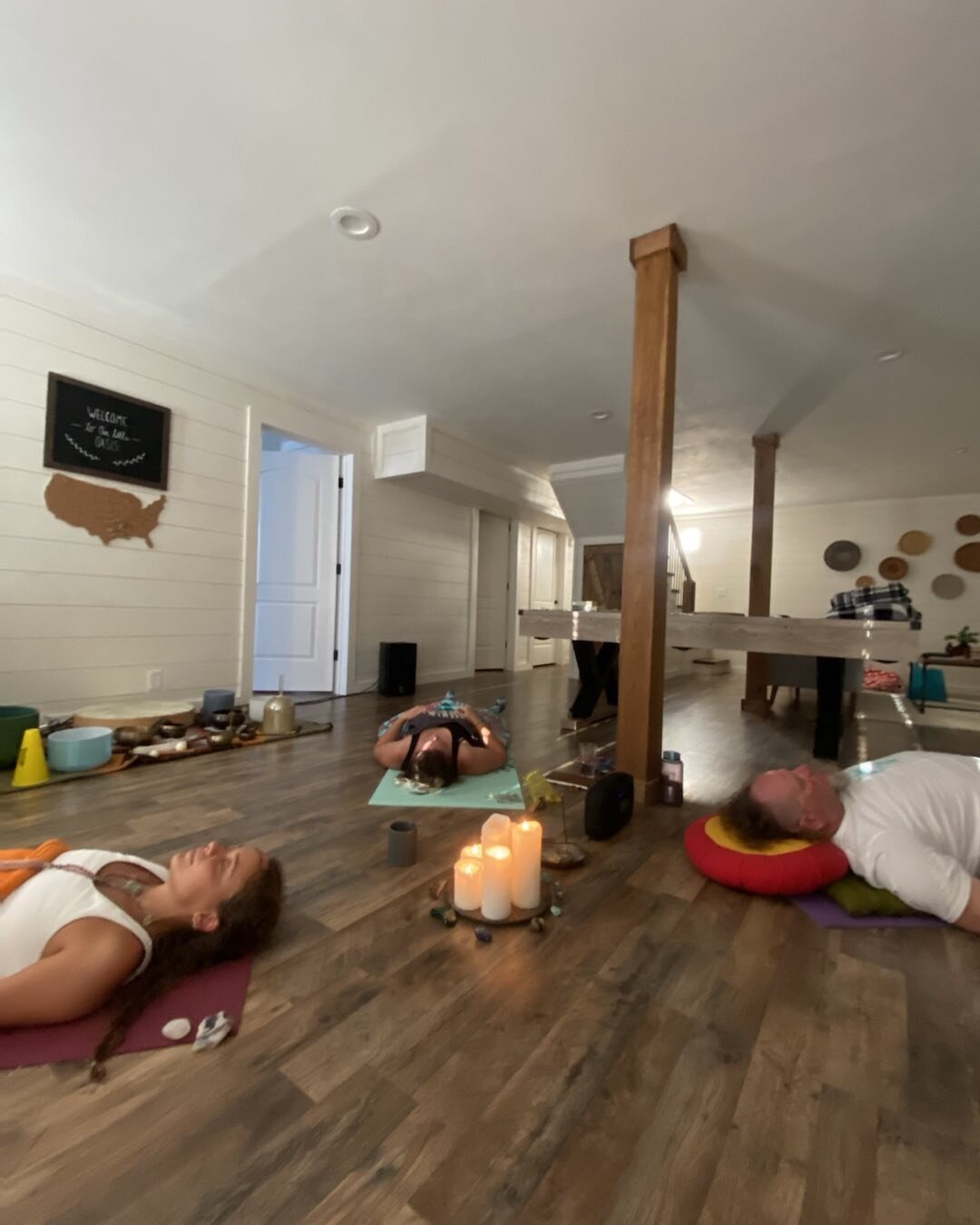 If you ever have the chance to do #breathwork with @andreafreemyer  and @me.andyv do yourself a favor and take it! A harmonious balance of masculine and feminine in these master facilitators will take you powerful places of your own. And the music pl