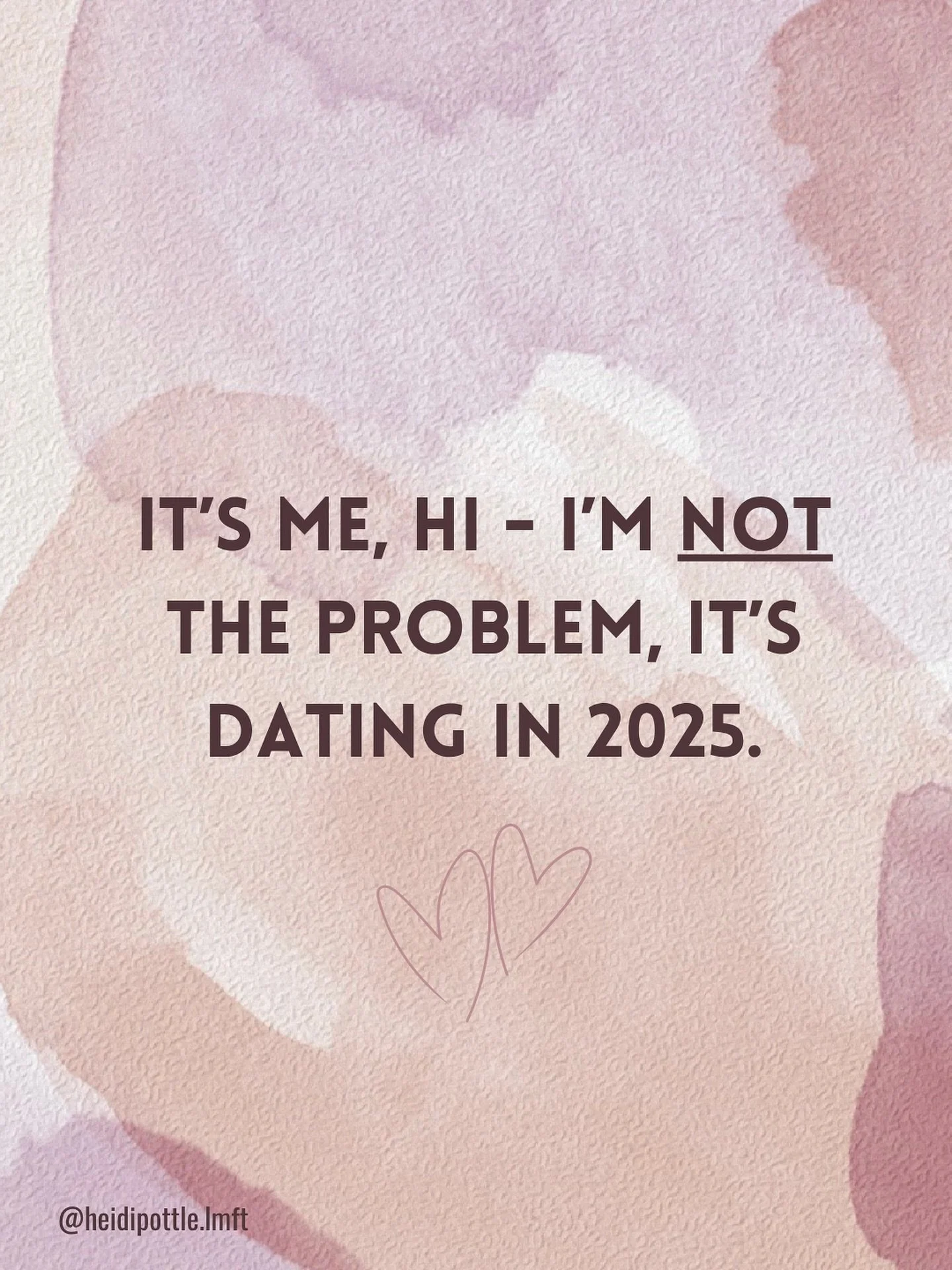 It&rsquo;s me, hi &mdash; I&rsquo;m not the problem. 💁&zwj;♀️

For so many women, dating and relationships have been shaped by years of being told to try harder, be more understanding, or fix yourself first.

But sometimes the work isn&rsquo;t about