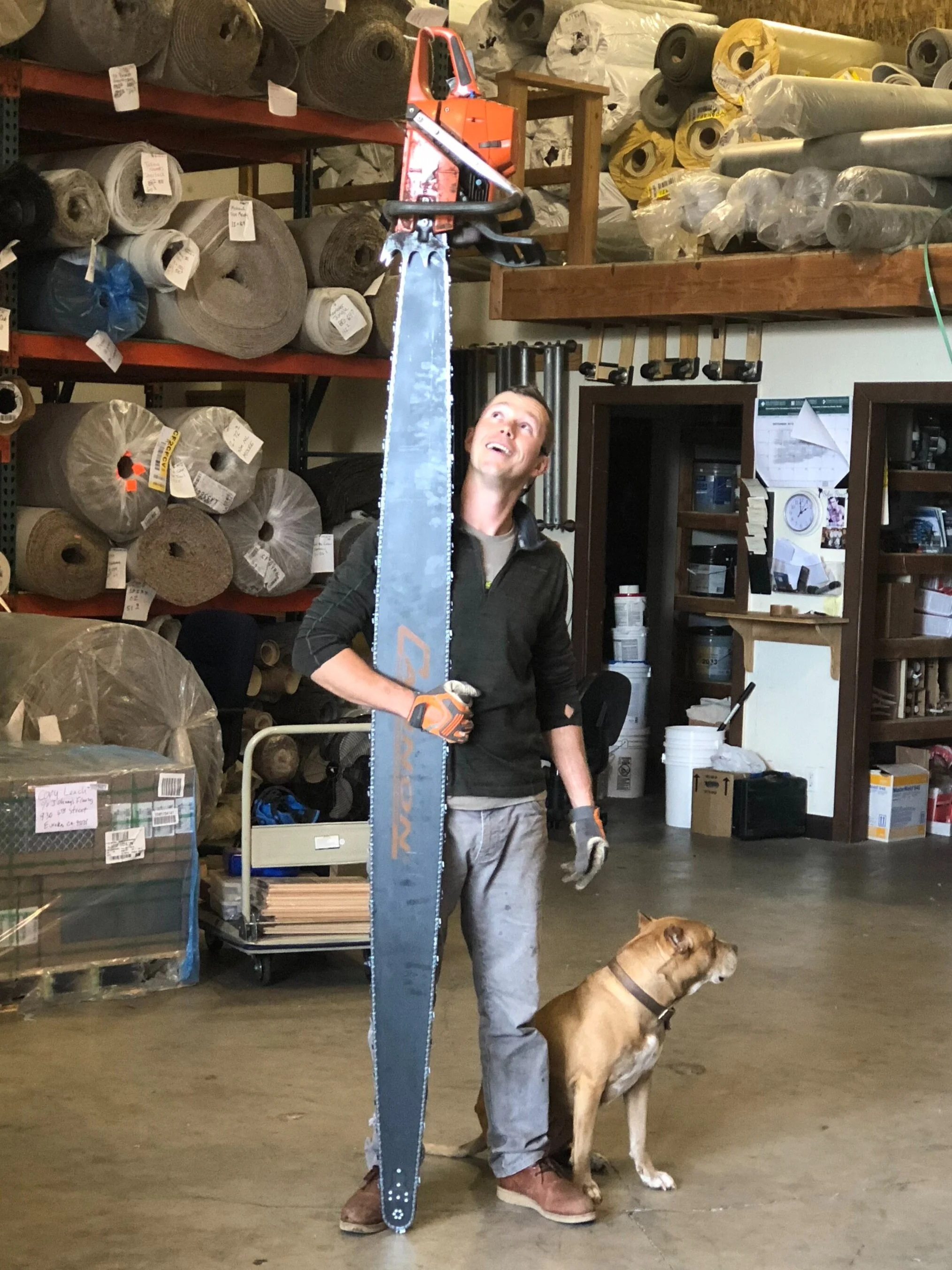 Starting Twin Bridges woodworking came with acquiring a 7’ Alaskan mill to tackle any tree.