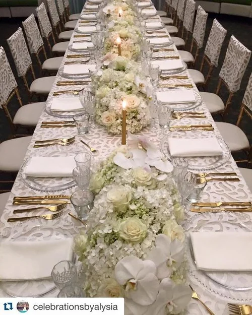 Preston+Bailey+Luxury+Linen+Collection+-+White+Iris+tablecloth+and+chair+caps,+crystal+cut+glass+ware+and+gold+cutlery.jpg