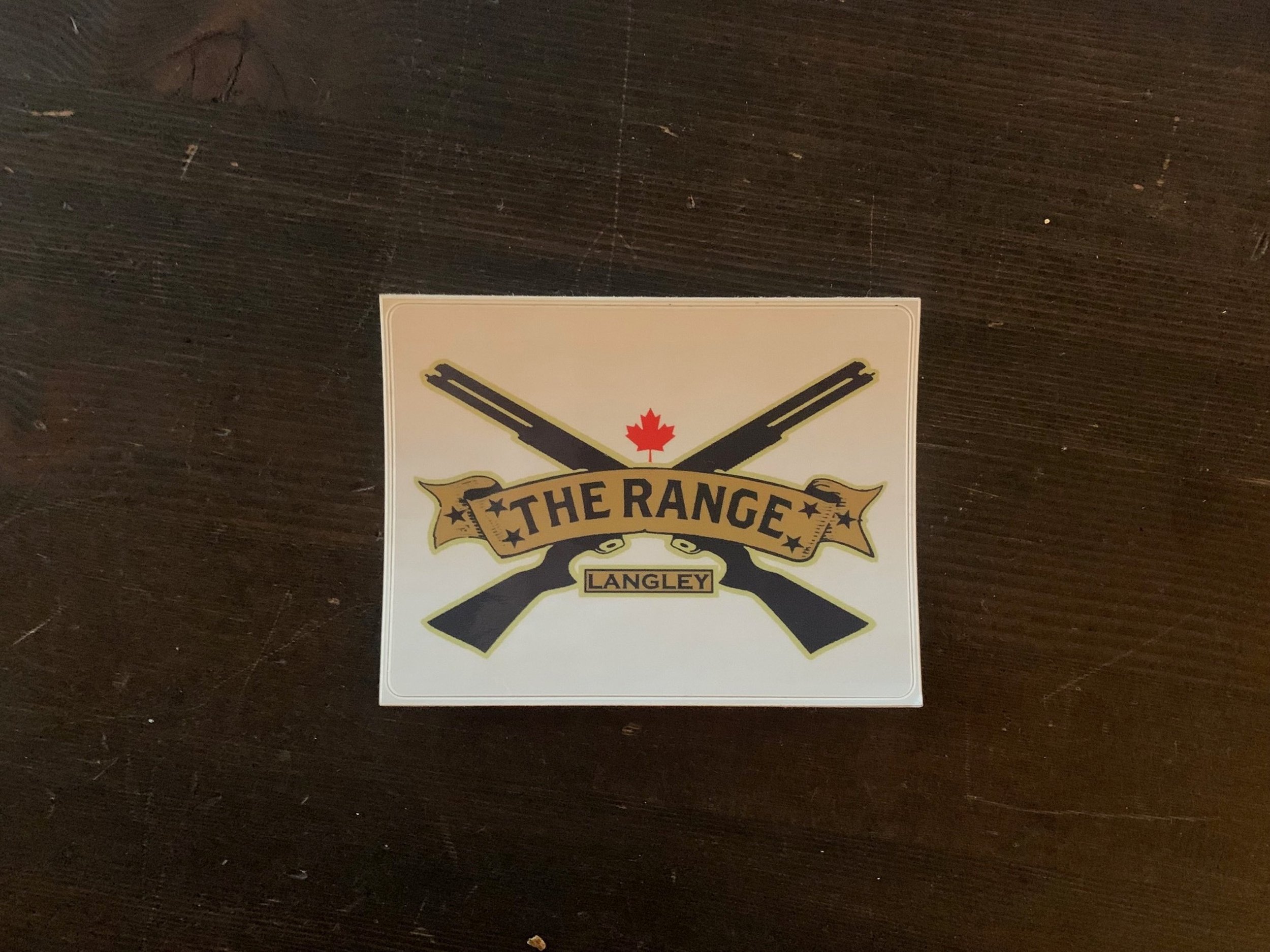 The Range Langley Sticker (White)