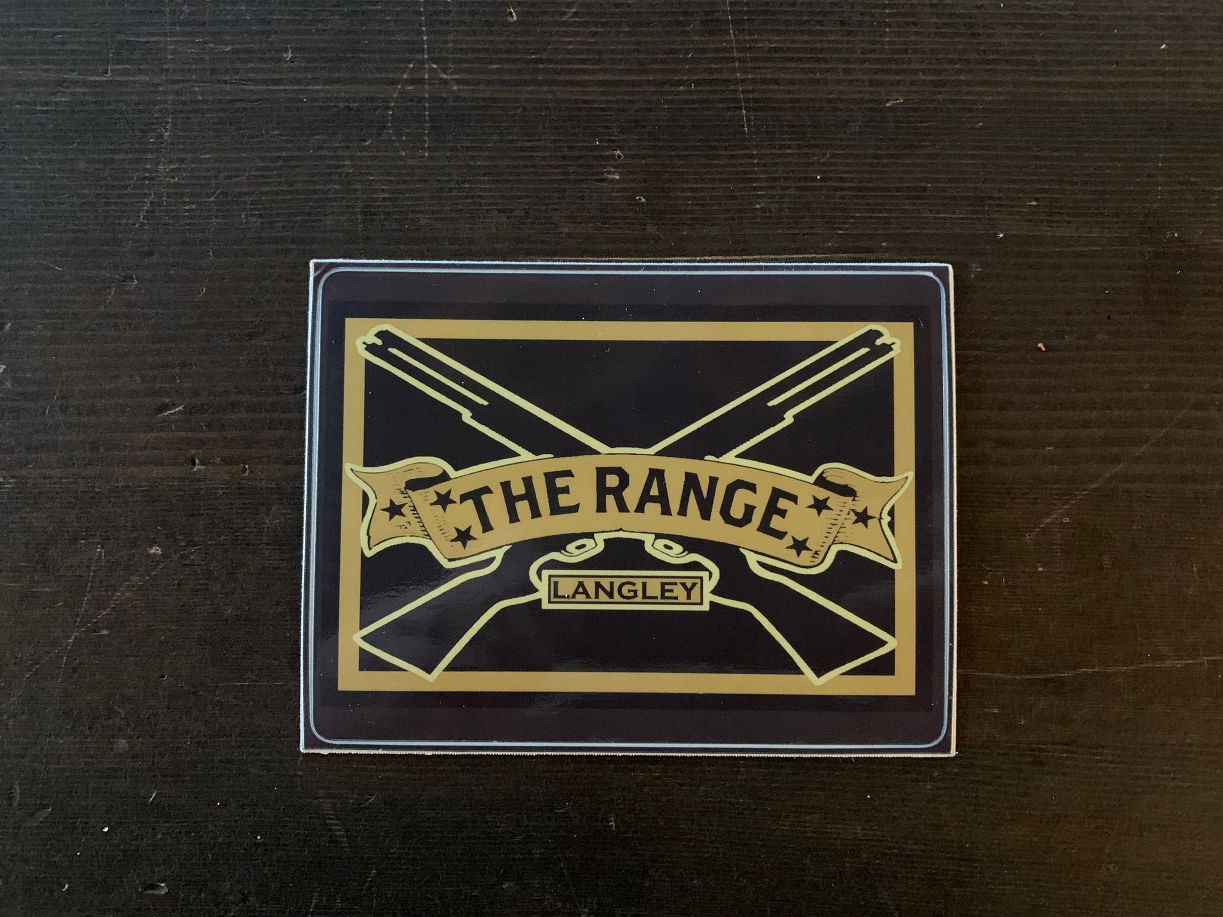 The Range Langley Sticker (Black)