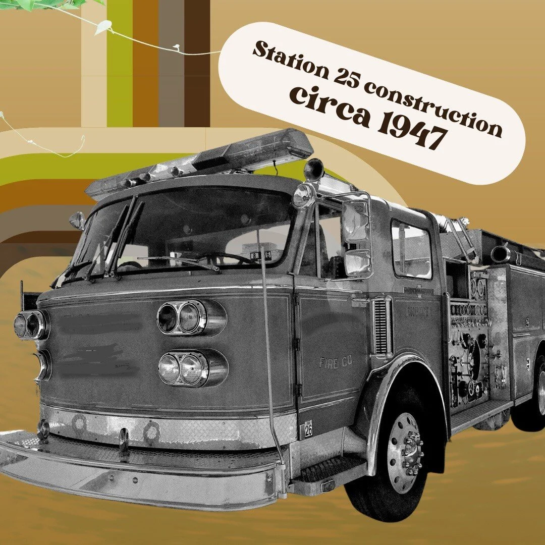 Amid city vs. suburb tension between The City of Atlanta and Cascade + Buckhead, our beloved @atlantafirecompany25 was born. 

The ground breaking for construction of the station began in 1947, just as many were proposing that Buckhead and the Cascad