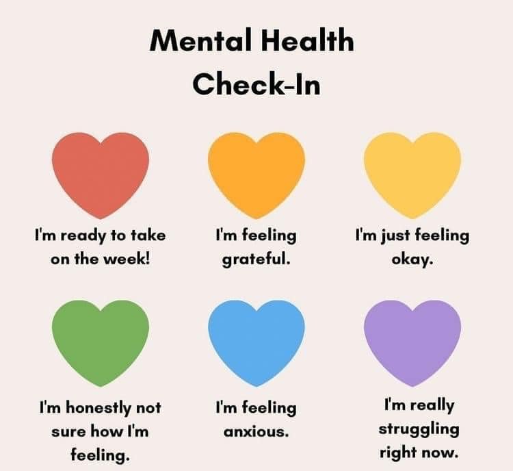 🫶𝐌𝐄𝐍𝐓𝐀𝐋 𝐇𝐄𝐀𝐋𝐓𝐇 𝐂𝐇𝐄𝐂𝐊-IN🫶
It's Mental Health Check-In time. Checking in with fellow mamas is critical to see how they are doing or feeling. A simple text will do! It can reassure them that they have a tribe to turn to if they need h