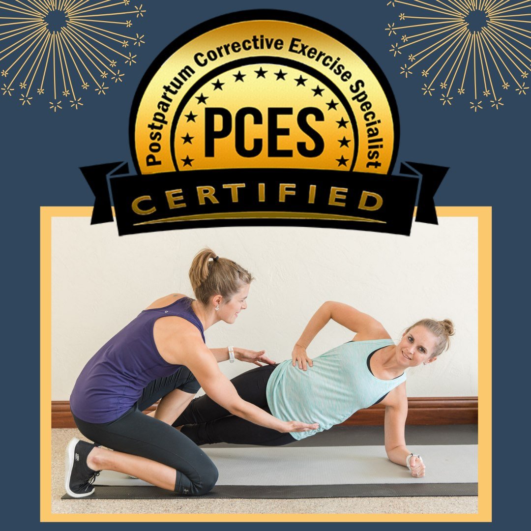 Did you know Drea and Brit are PCES certified? That stands for Pre and Postnatal Corrective Exercise Specialists! 🌟✨

Being PCES certified means they're experts helping moms during pregnancy and postpartum by providing tailored exercise programs tha
