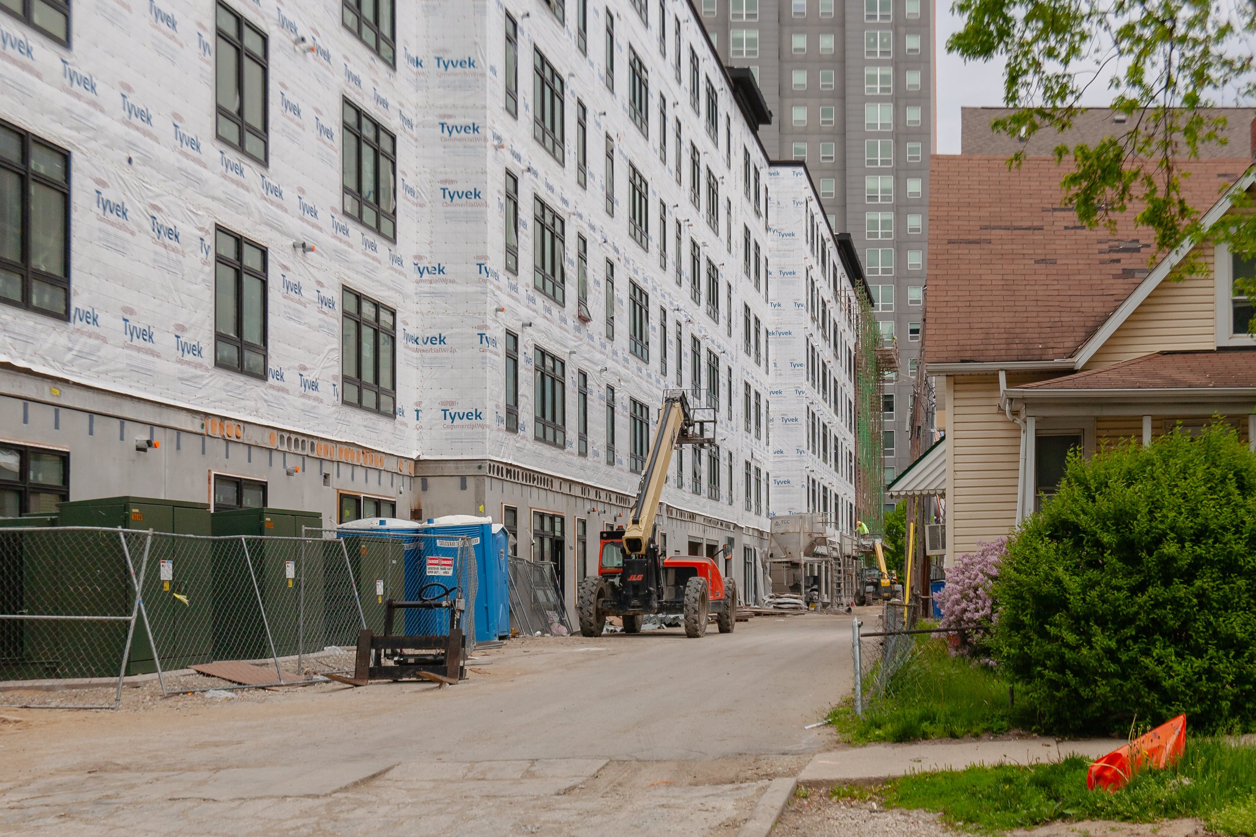Looking towards Springfield Avenue near 5th St. Champaign, IL (USA) - May 6, 2021