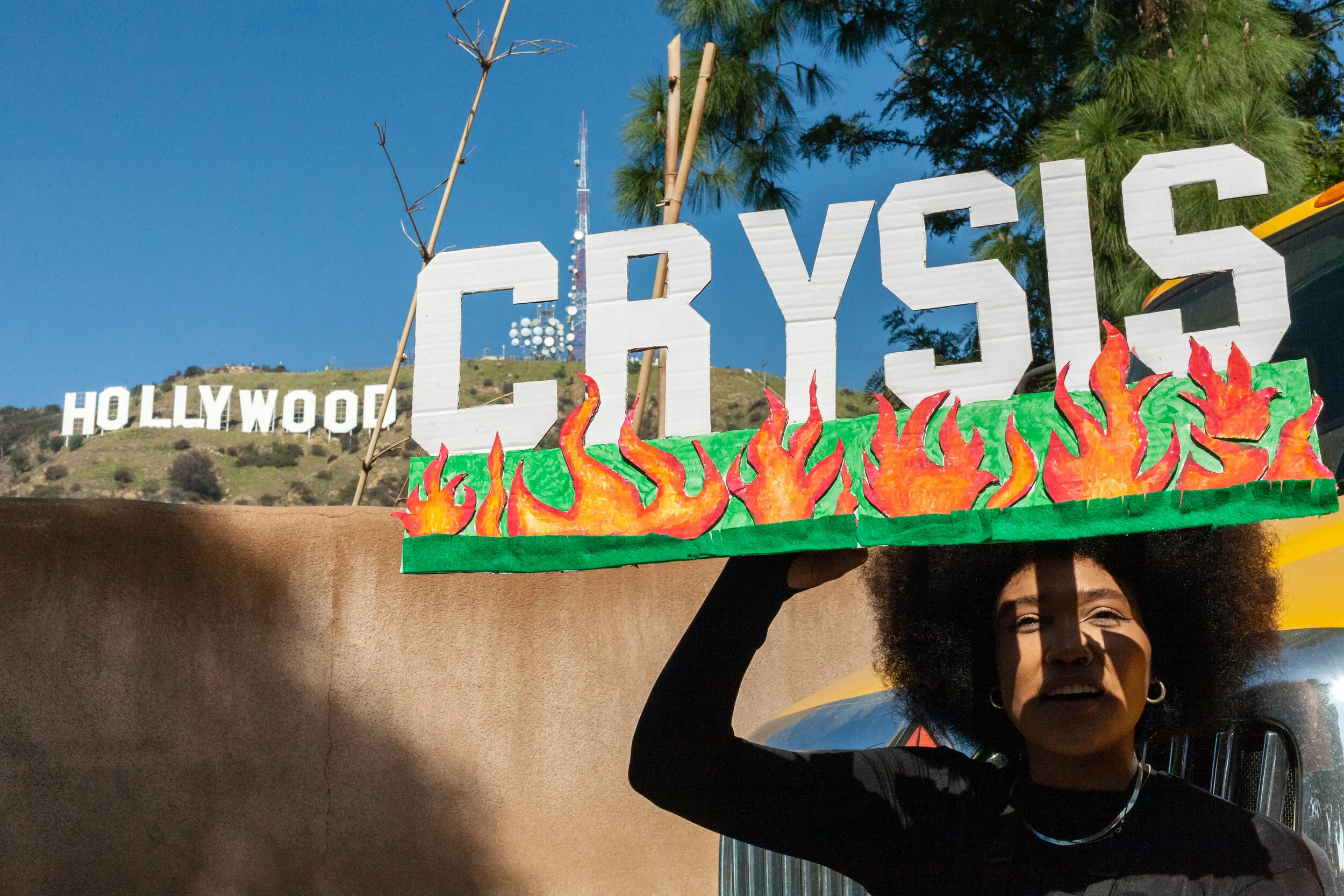 February 2, 2020 - Extinction Rebellion protest, Hollywood, CA