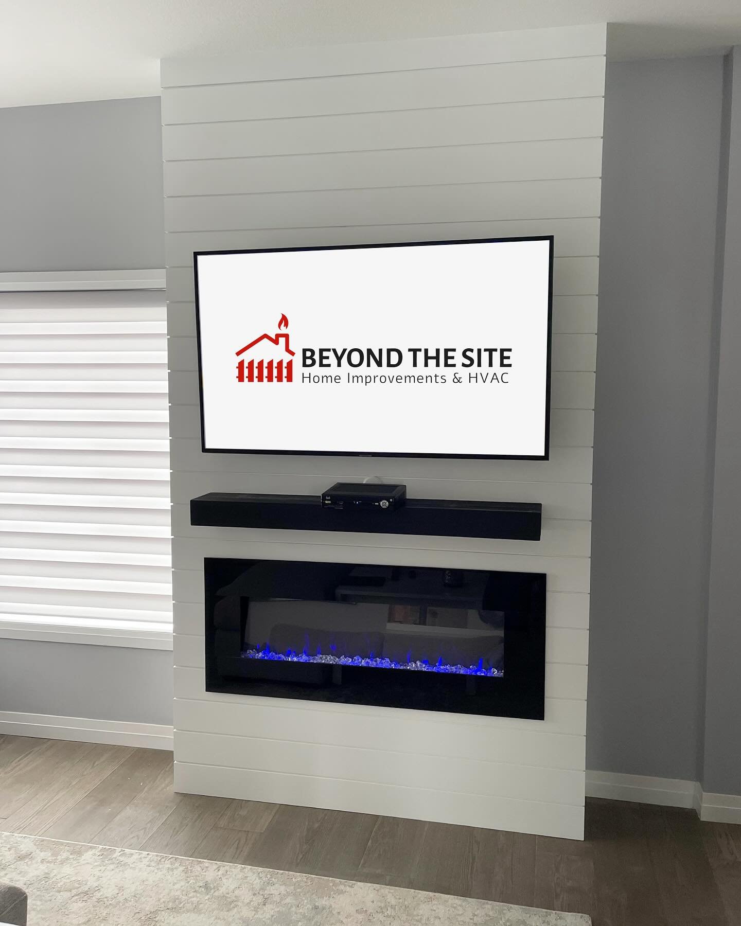 Shiplap TV &amp; Fireplace Set Up 👌🏼

Looking to update some of your homes interior? Give us a call! 

(905) 541-5888 
www.beyondthesite.ca

#beyondthesite #onsite #BTS #jobsite #construction #hvac #milwaukee #carpentry #heating #homeimprovement #r