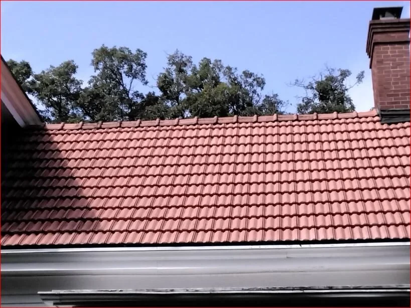 clean tile roof front view 2